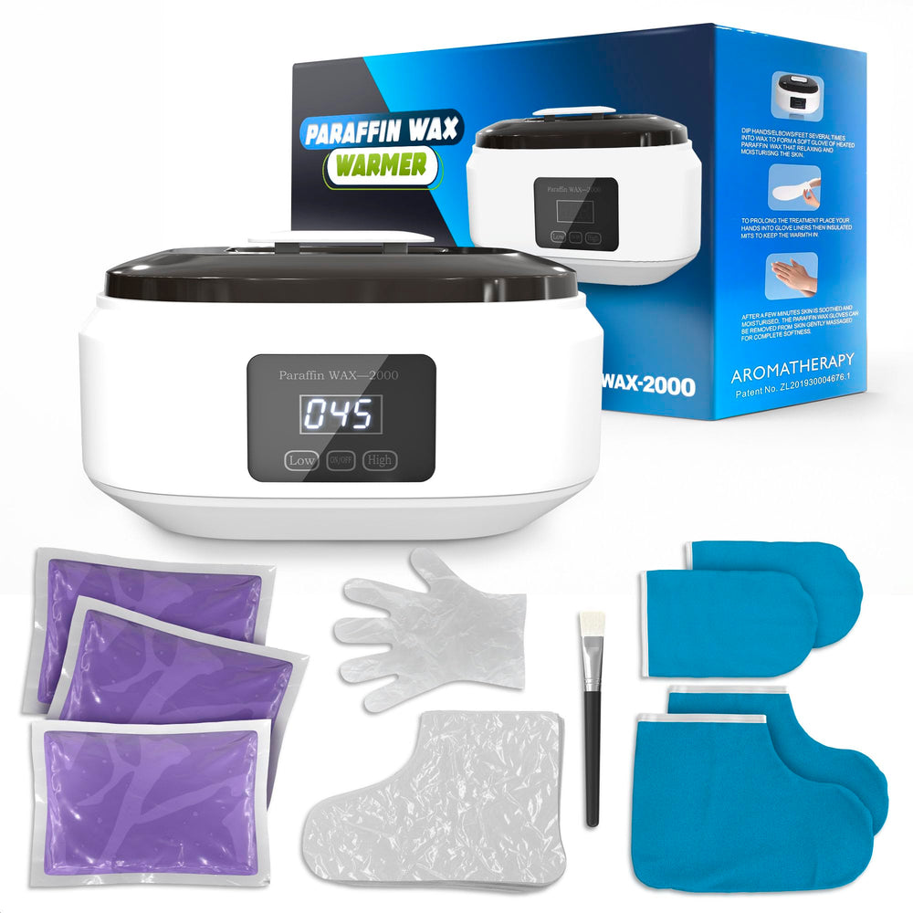 KETAR paraffin wax machine full set with 3400ml capacity for home spa sessions.