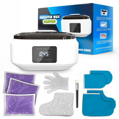 KETAR paraffin wax machine full set with 3400ml capacity for home spa sessions.
