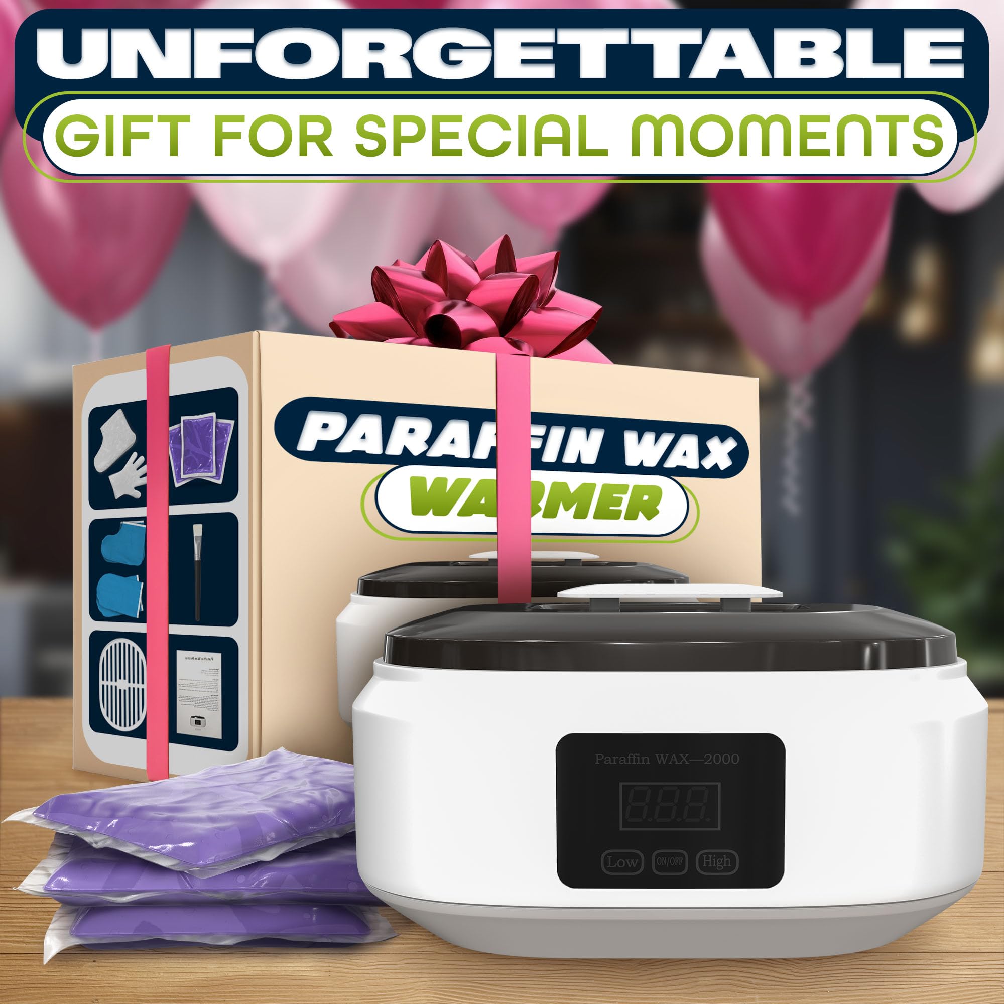KETAR paraffin wax machine gift set ideal for home spa gifting.