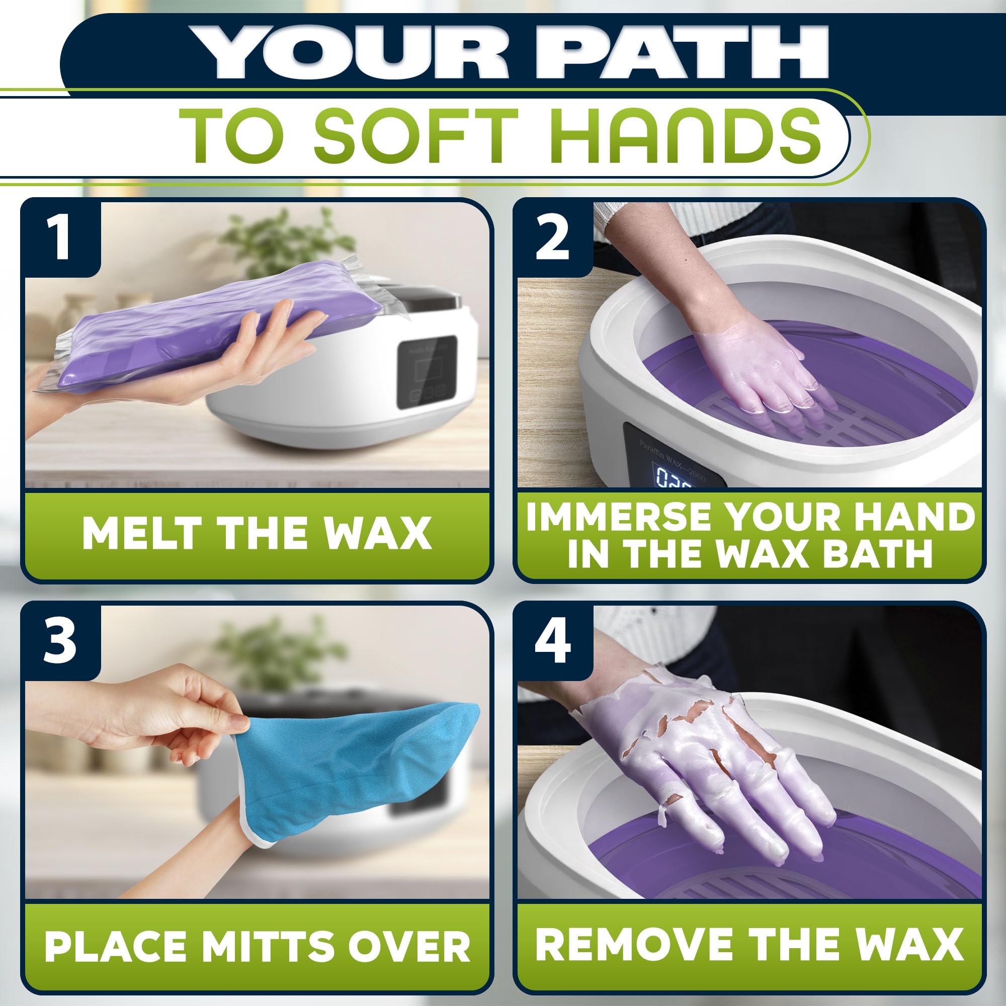 KETAR keep-warm function maintains wax temperature between dips.