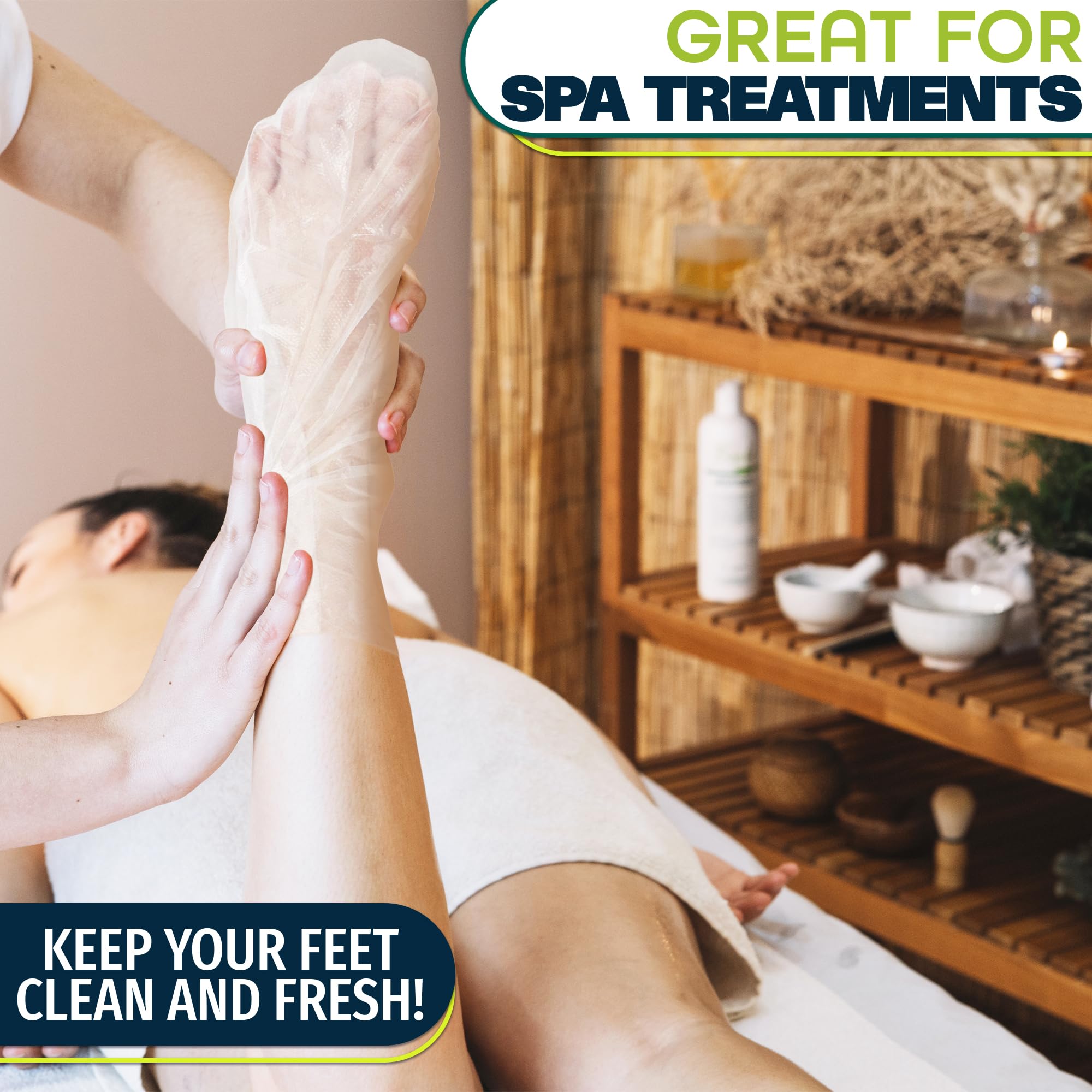 KETAR soft feet after treatment thanks to durable, breathable foot covers.