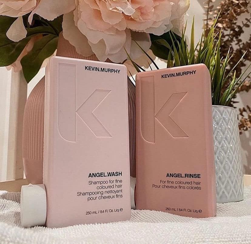 Kevin Murphy Angel Rinse conditioner swatch emphasizing silky, manageable hair.