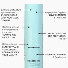 KEVIN.MURPHY BEDROOM.HAIR bottle in use to create natural movement.