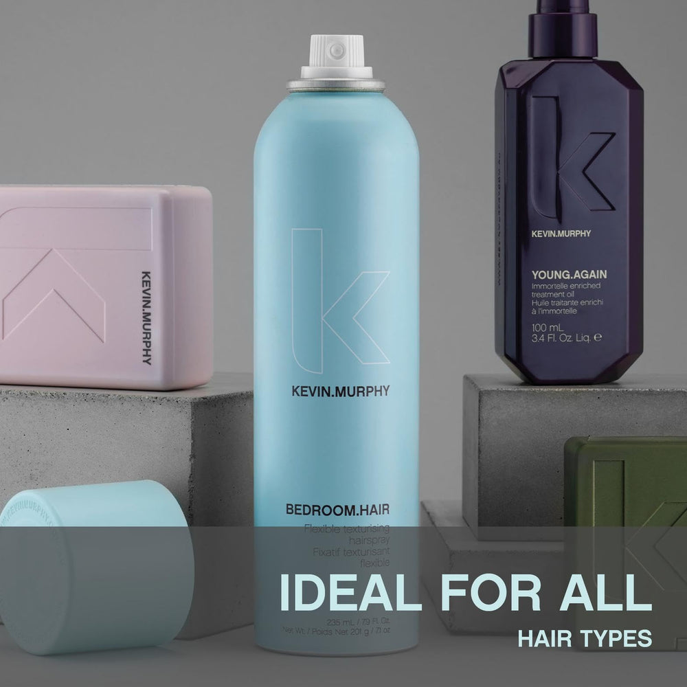KEVIN.MURPHY BEDROOM.HAIR paraben-free label highlights clean formula.