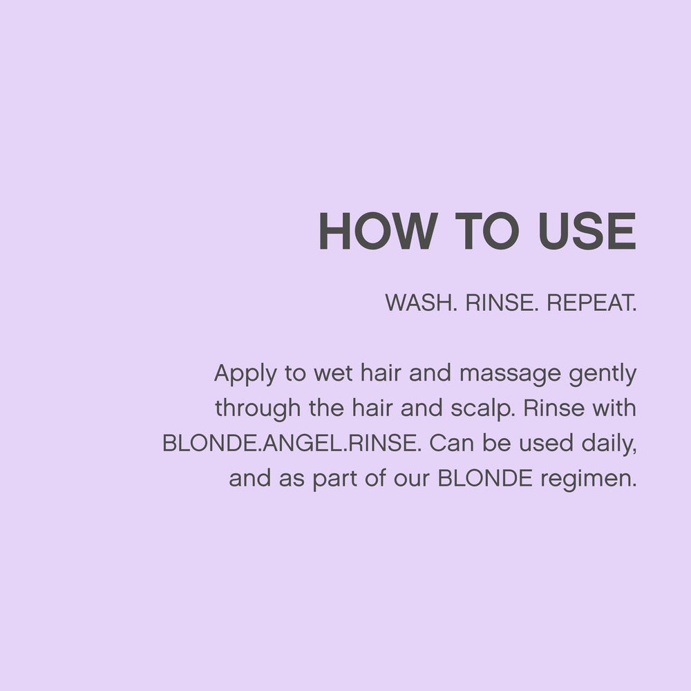 KEVIN.MURPHY Blonde.Angel.Wash after-color-service use for tone maintenance.