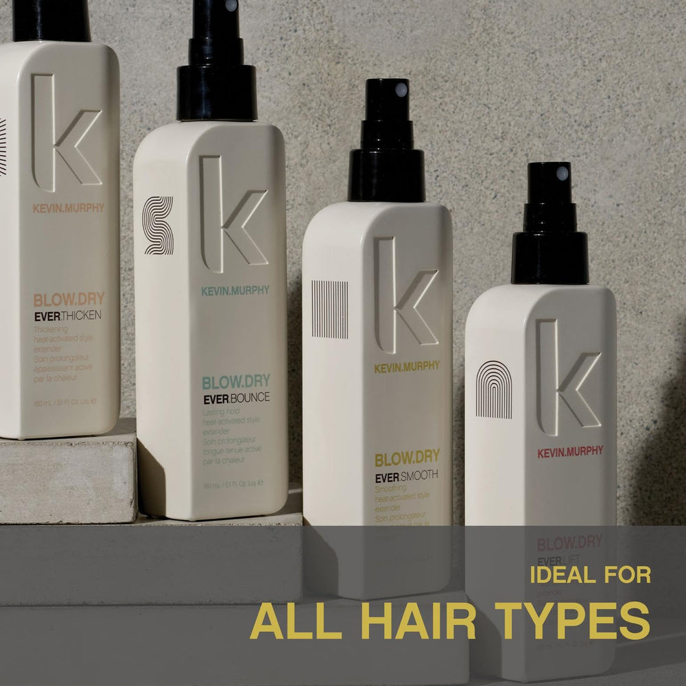 KEVIN.MURPHY blue-cypress-infused-hair-care emphasizes anti-frizz and resilience in humidity.