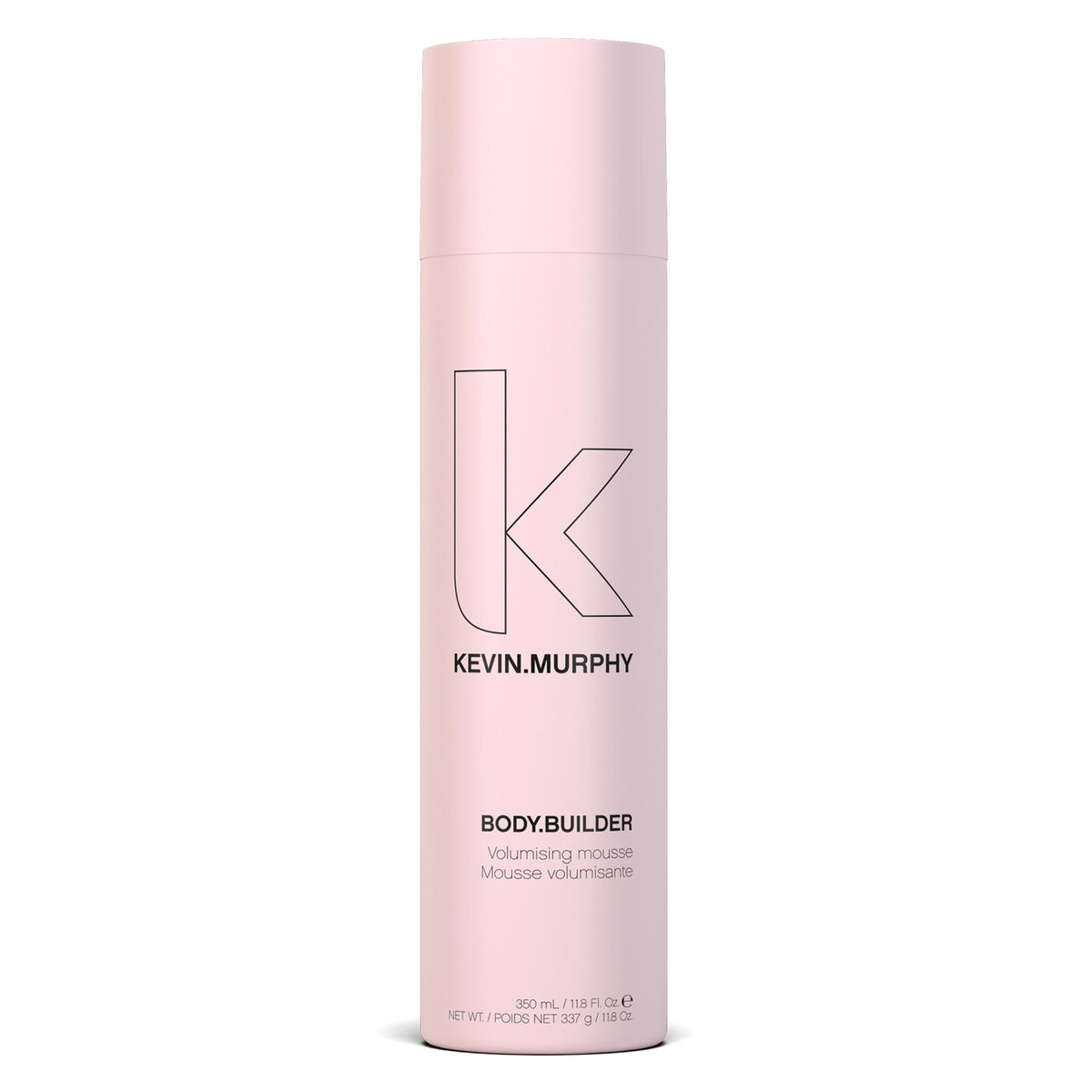 KEVIN.MURPHY BODY.BUILDER bottle closeup shows weightless volume potential and premium design.