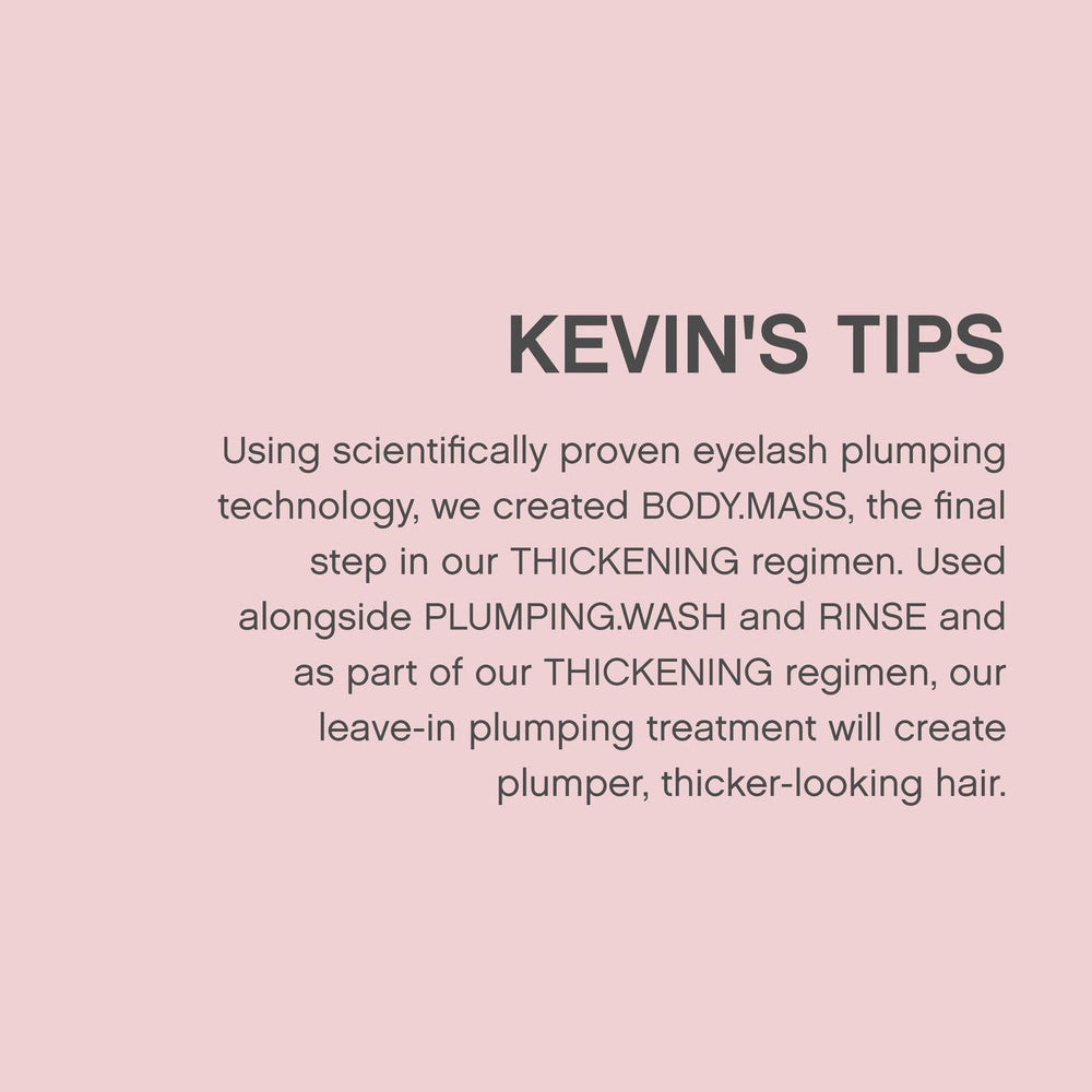 Kevin Murphy Body Mass sulfate-free blend supports soft, manageable hair without harsh ingredients.