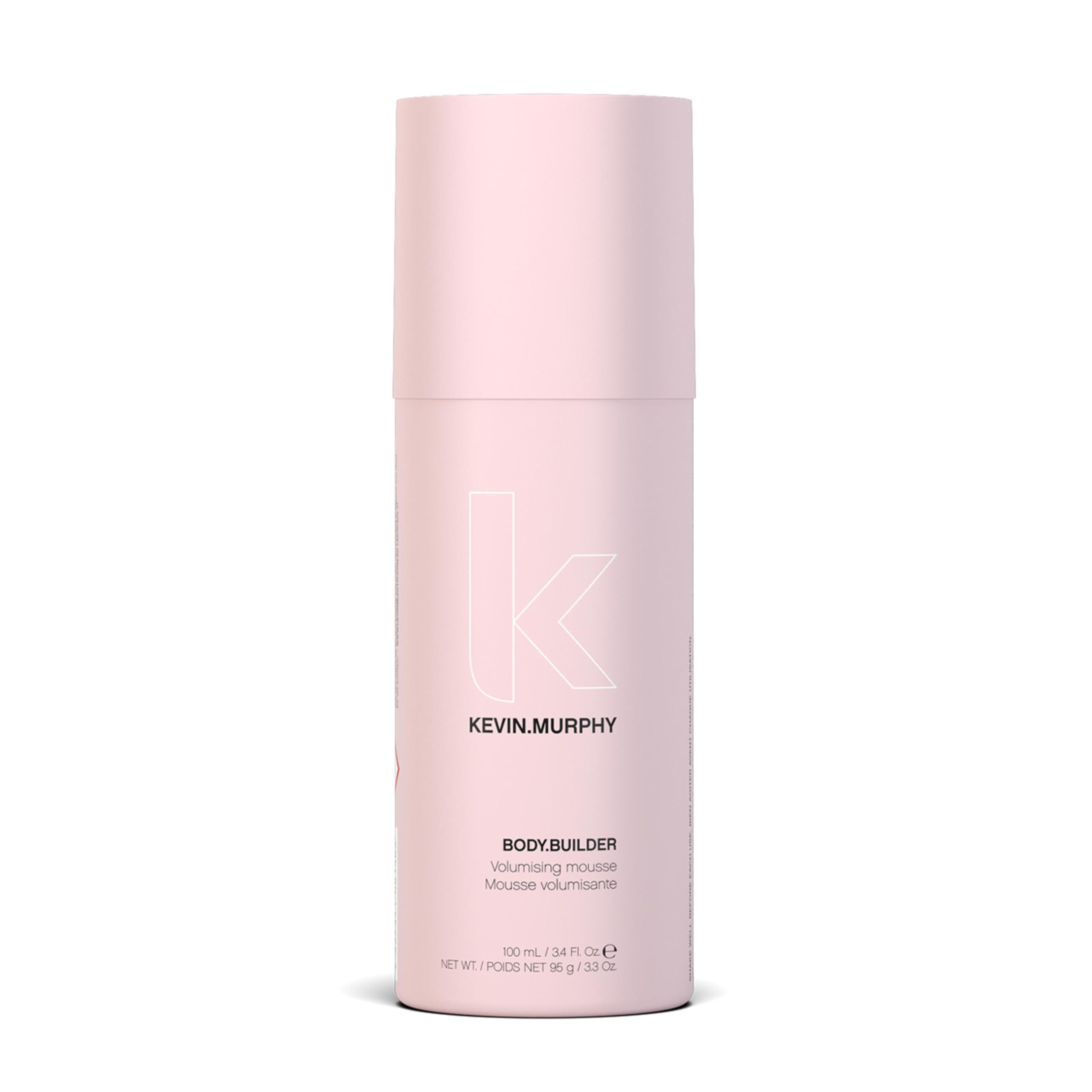 KEVIN.MURPHY BODY.BUILDER bottle closeup highlighting weightless volume for all hair types