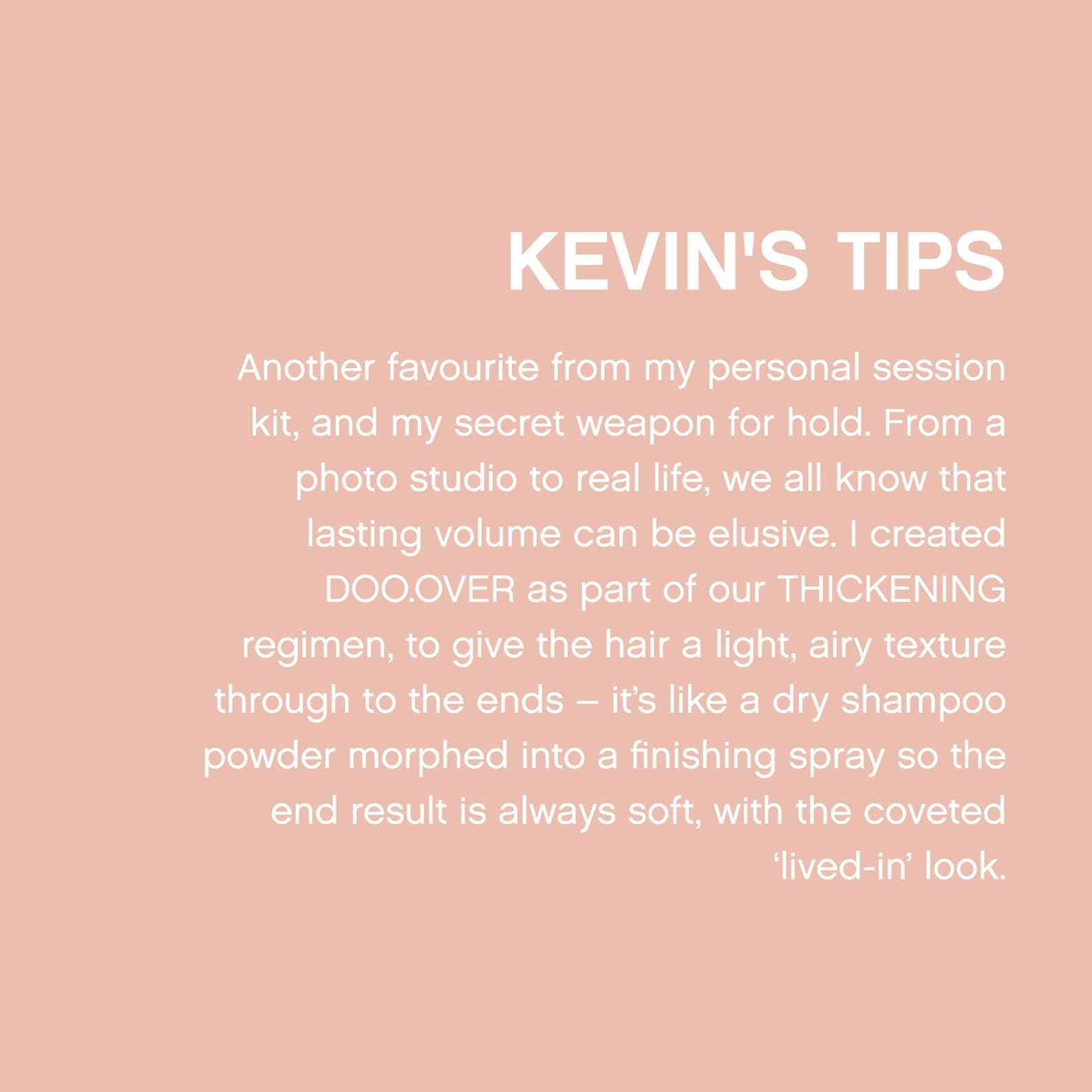 KEVIN.MURPHY DOO.OVER scent-free packaging communicates fragrance-free styling option.