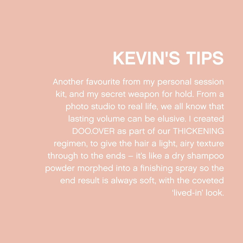 KEVIN.MURPHY DOO.OVER scent-free packaging communicates fragrance-free styling option.