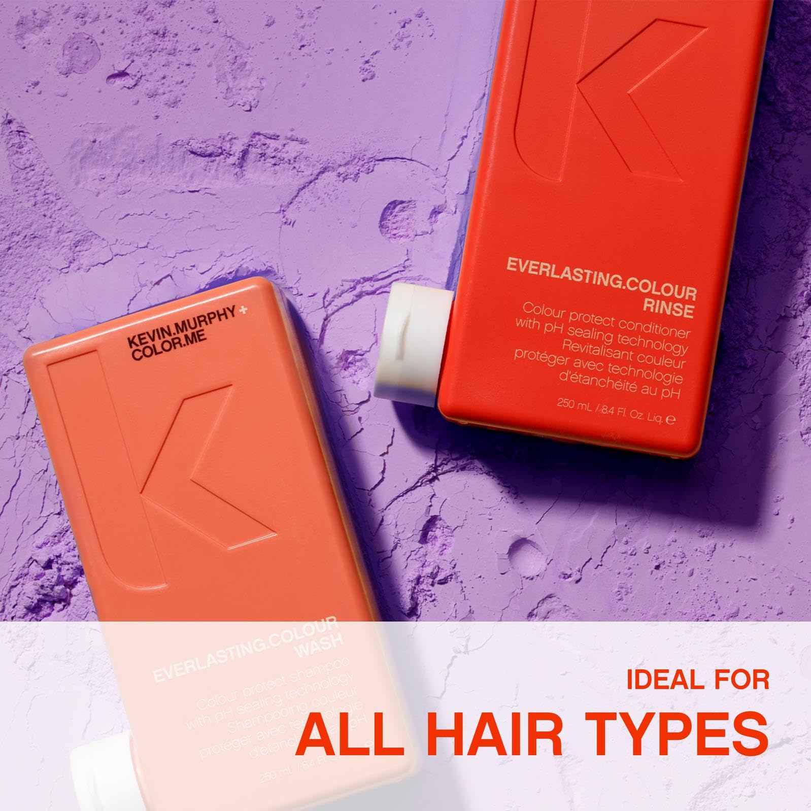 KEVIN.MURPHY Everlasting Colour Rinse pH-balanced formula promotes gentle conditioning.