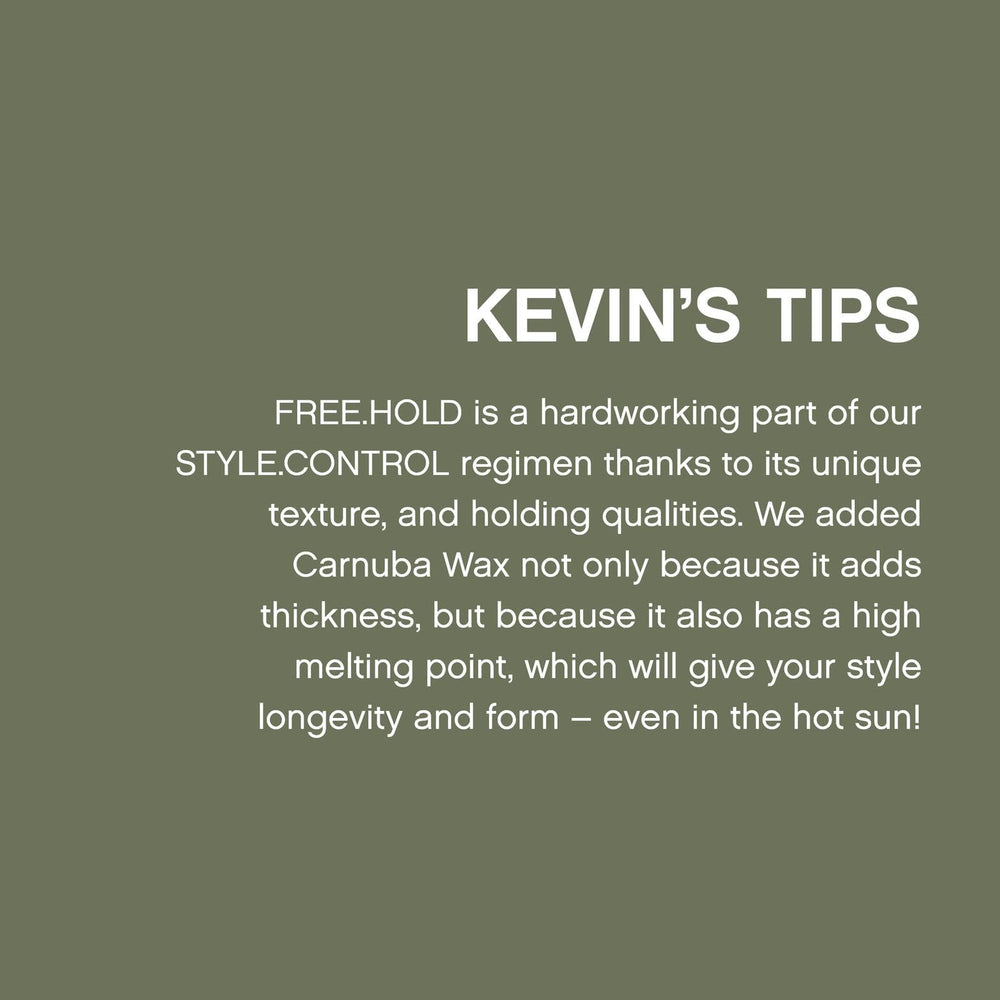 KEVIN.MURPHY FREE.HOLD bergamot-vanilla scent on hair during styling