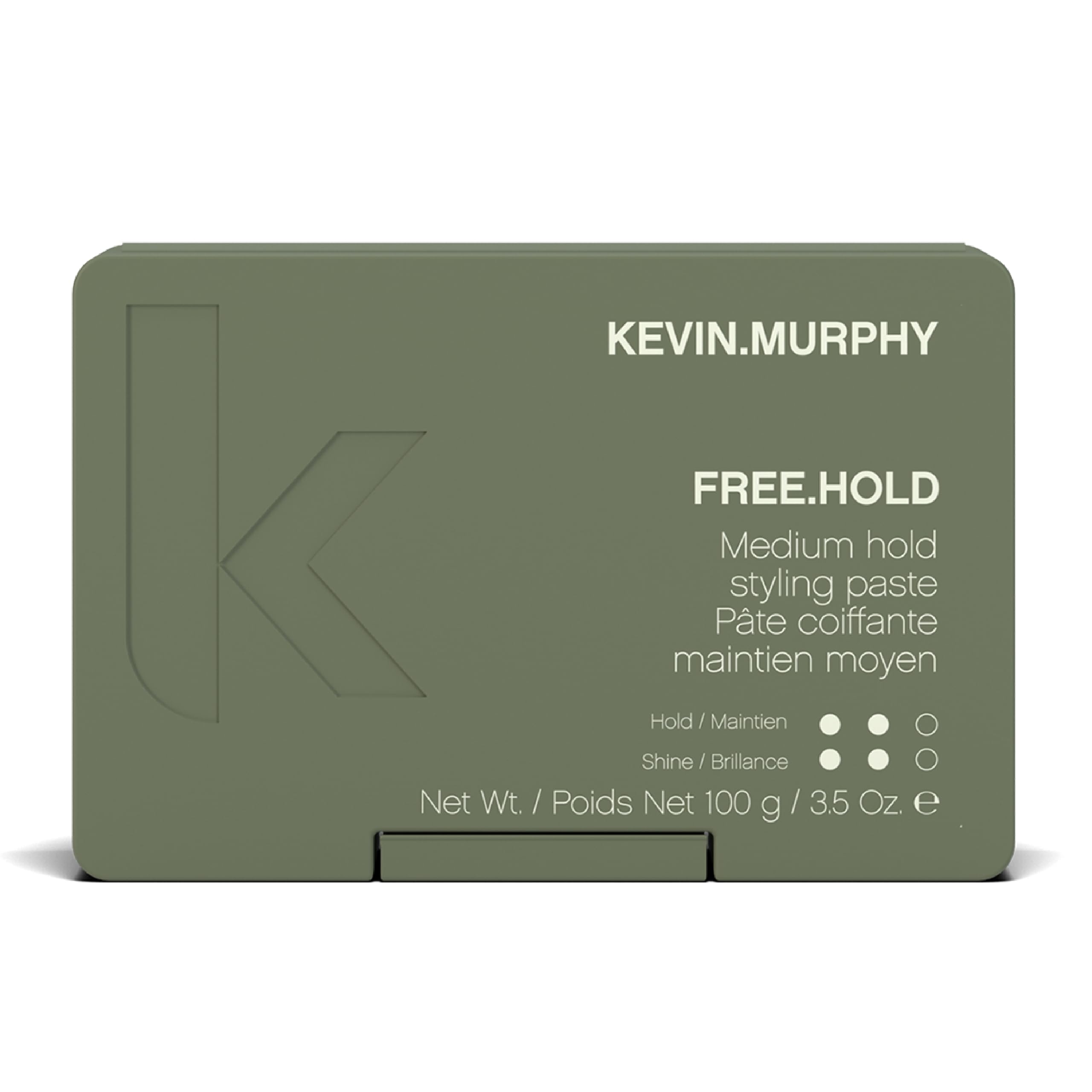 KEVIN.MURPHY Free.Hold tube cap closeup showing creamy paste for easy styling
