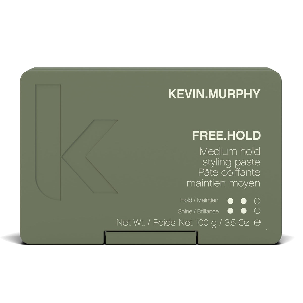 KEVIN.MURPHY Free.Hold tube cap closeup showing creamy paste for easy styling