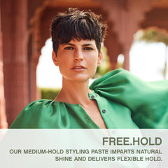 KEVIN.MURPHY FREE.HOLD texture being applied for a natural finish.