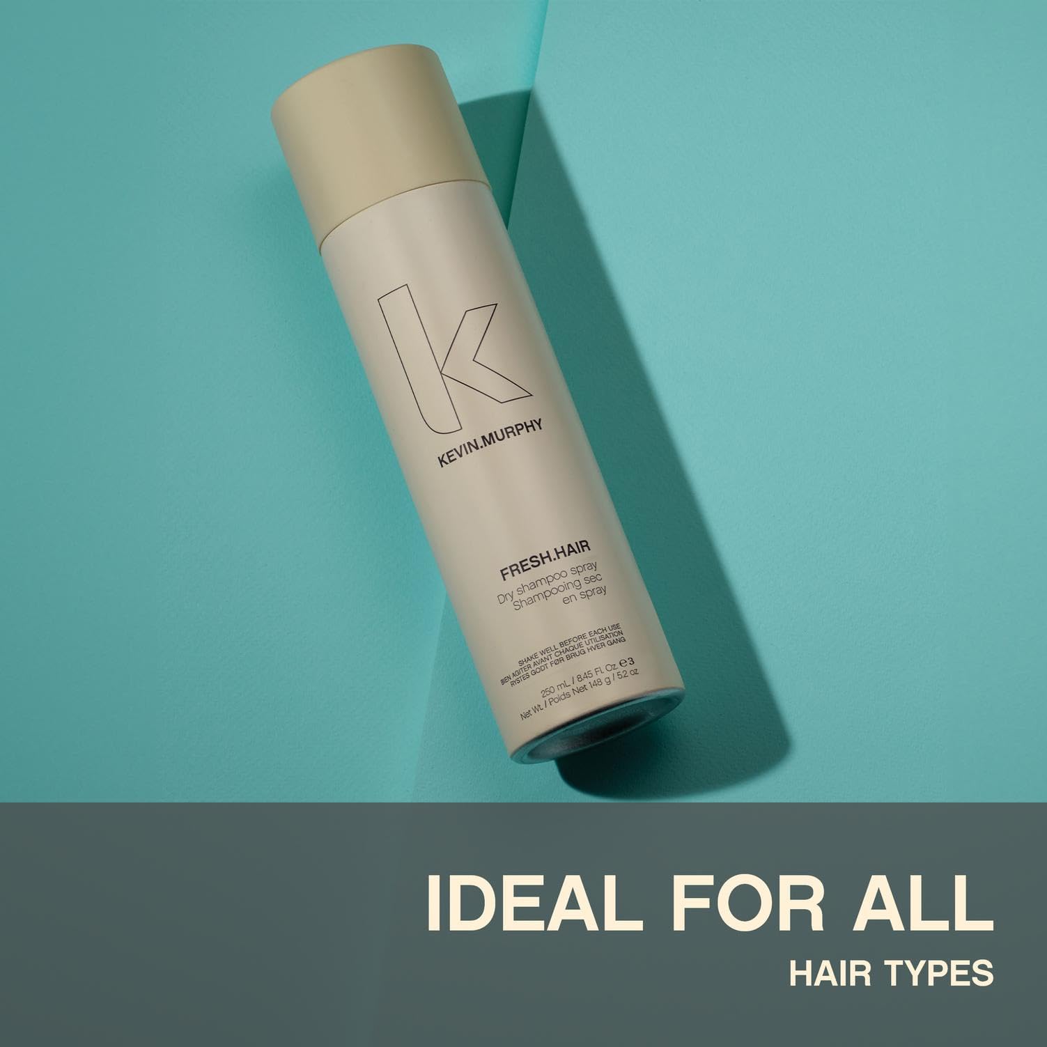 KEVIN.MURPHY Fresh.Hair paraben-free formula showcased in clean imagery.