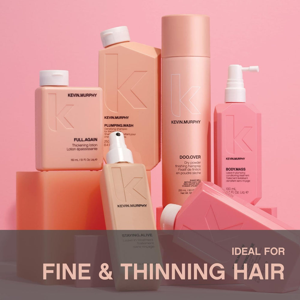 KEVIN.MURPHY FULL.AGAIN shine-softness demonstrates softer, shinier strands with natural feel.