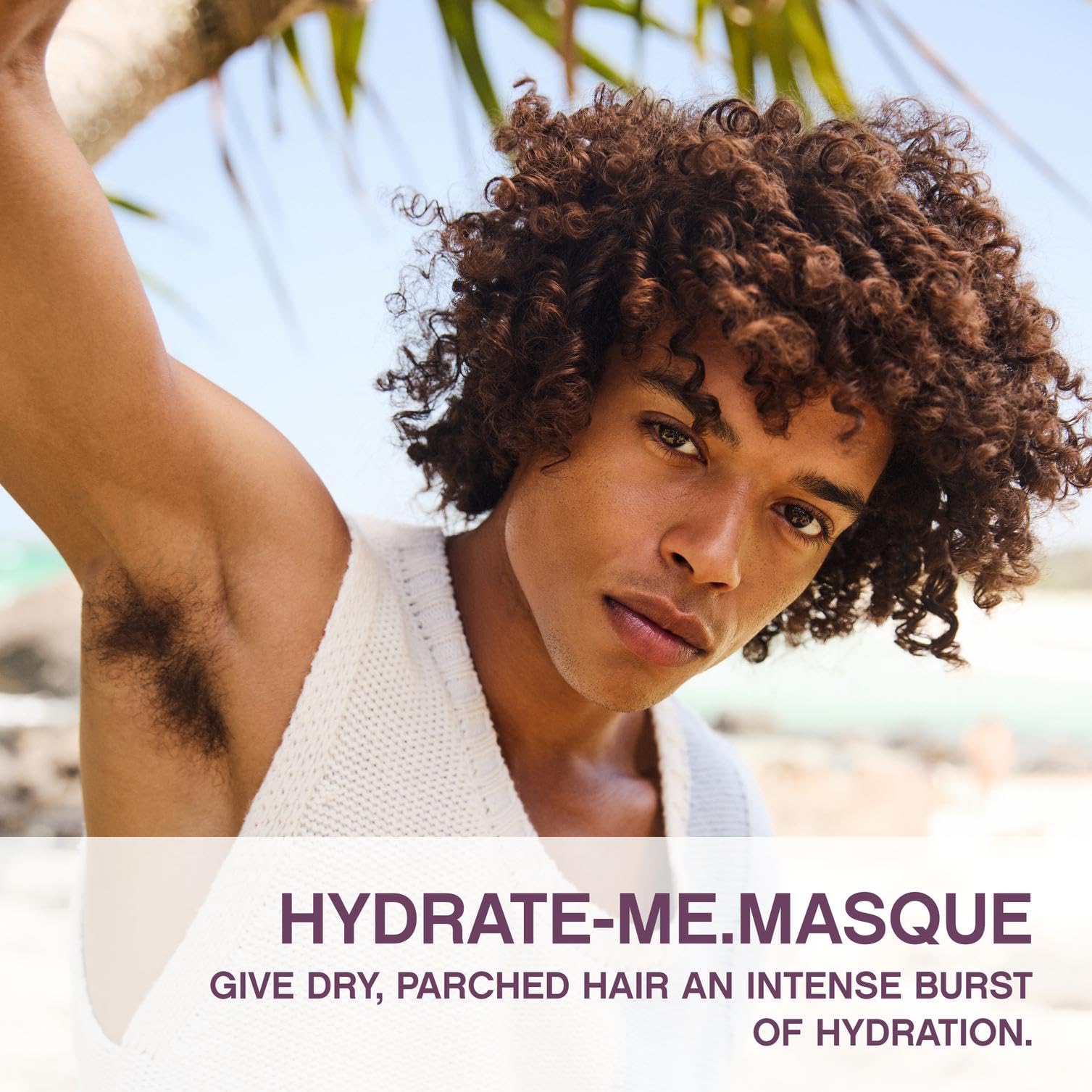 HYDRATE-ME.MASQUE jar closeup highlights rich conditioning texture for deep hydration.