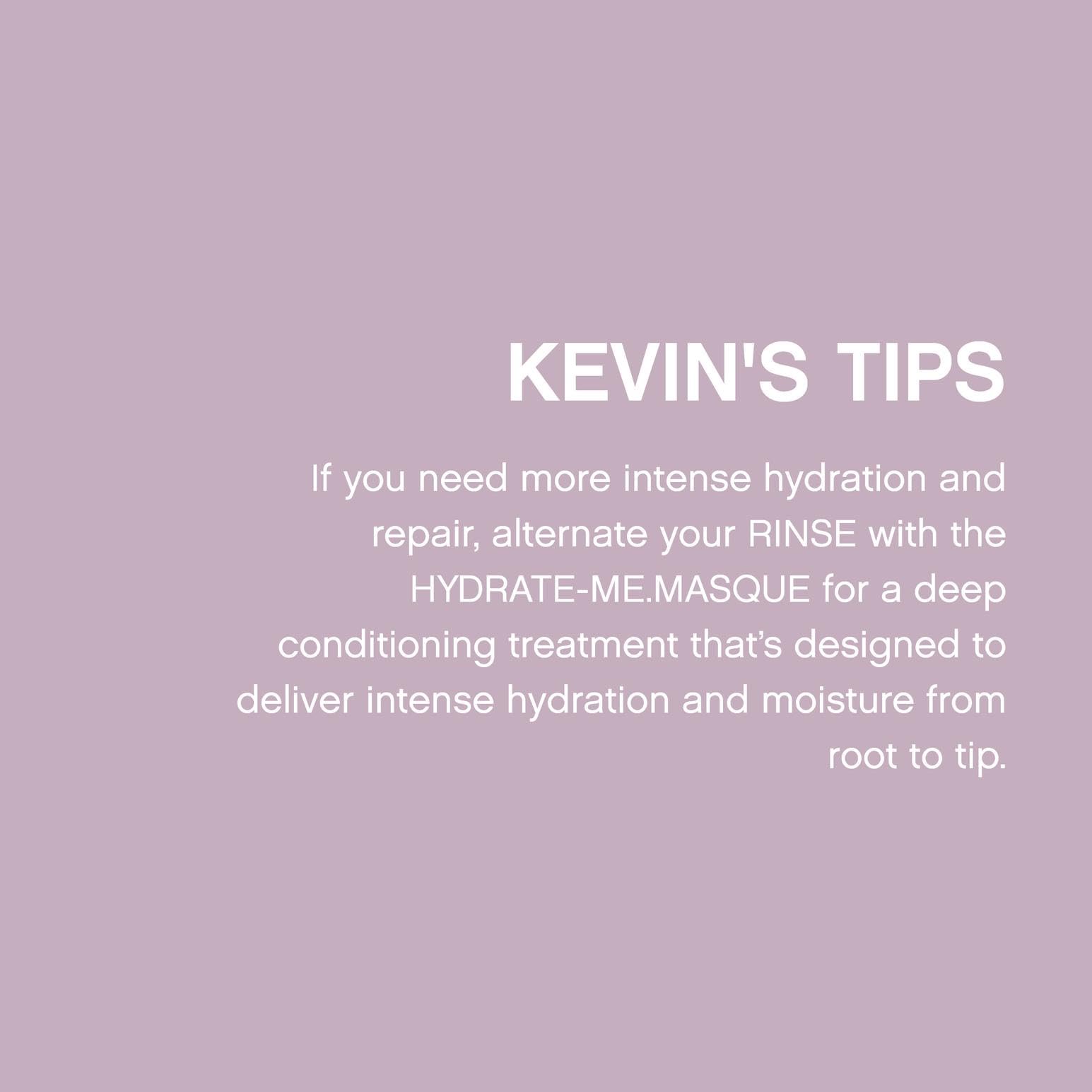 KEVIN.MURPHY HYDRATE-ME.MASQUE texture swirl emphasizes rich hydration.