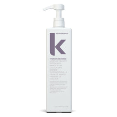 Kevin Murphy Hydrate-Me.Rinse bottle front view highlights moisturising conditioner for dry hair.