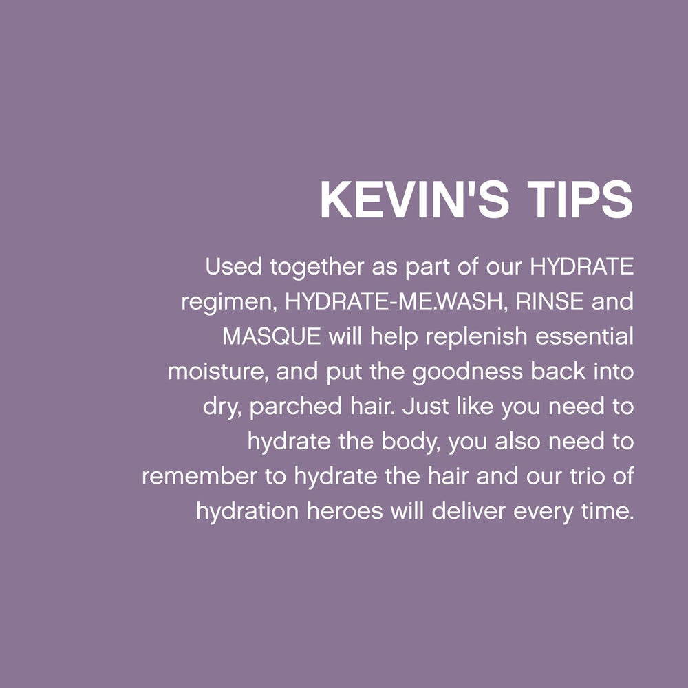 KEVIN.MURPHY Hydrate-Me.RINSE packaging on display