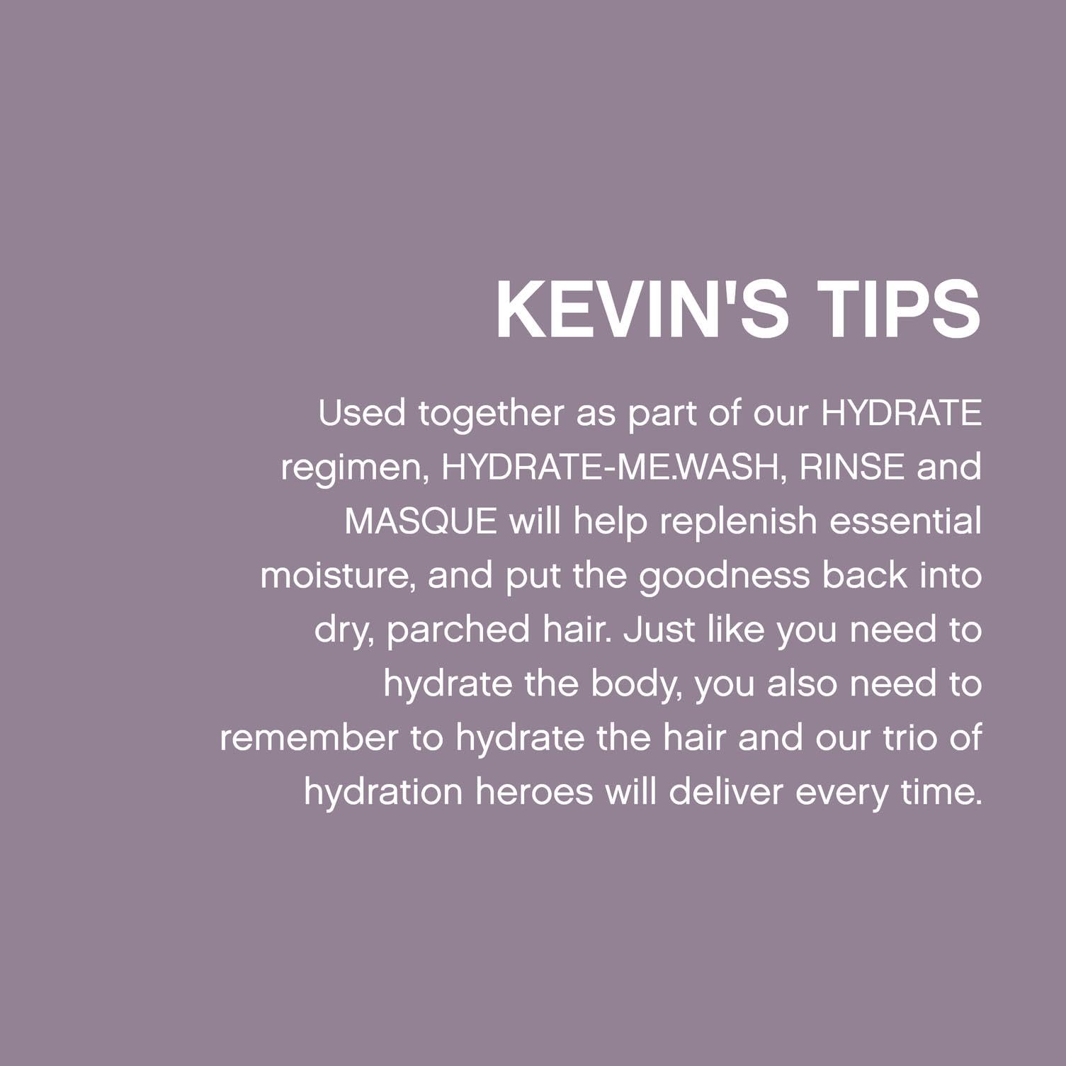 Kevin.Murphy Hydrate-Me.Wash cruelty-free logo on pump suggests ethical hydration