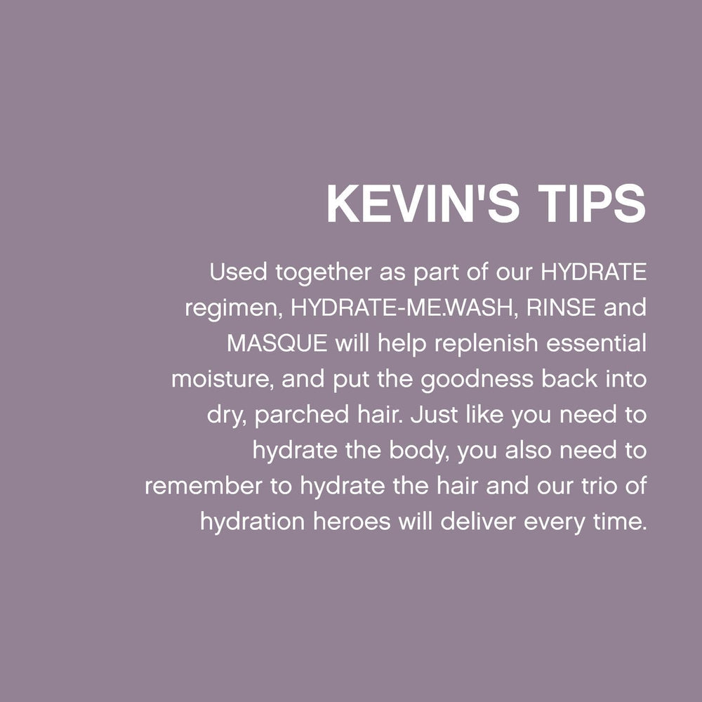 Kevin.Murphy Hydrate-Me.Wash cruelty-free logo on pump suggests ethical hydration