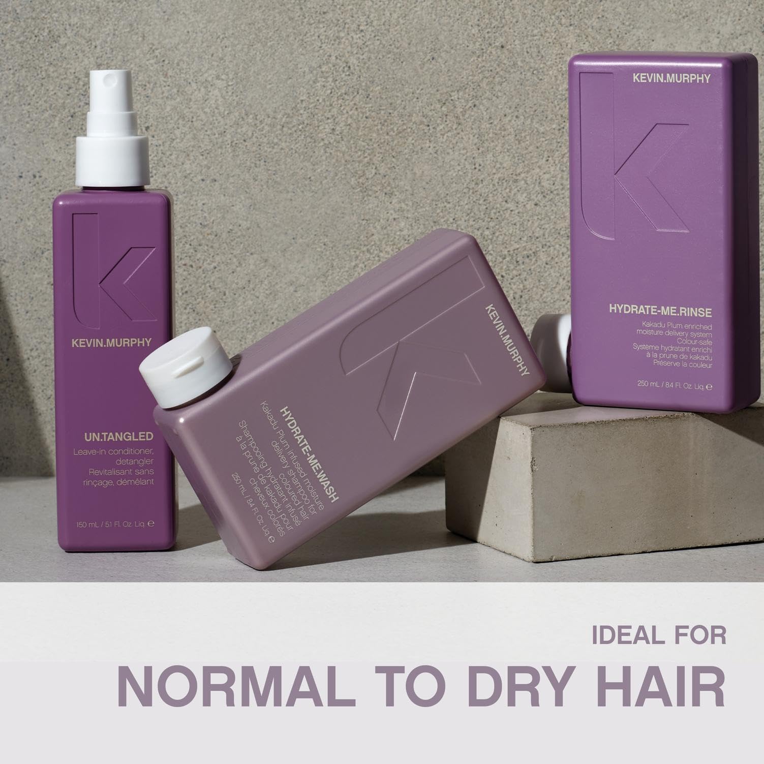 Kevin.Murphy Hydrate-Me.Wash vitamin-a bergamot label hints at antioxidant-inspired care