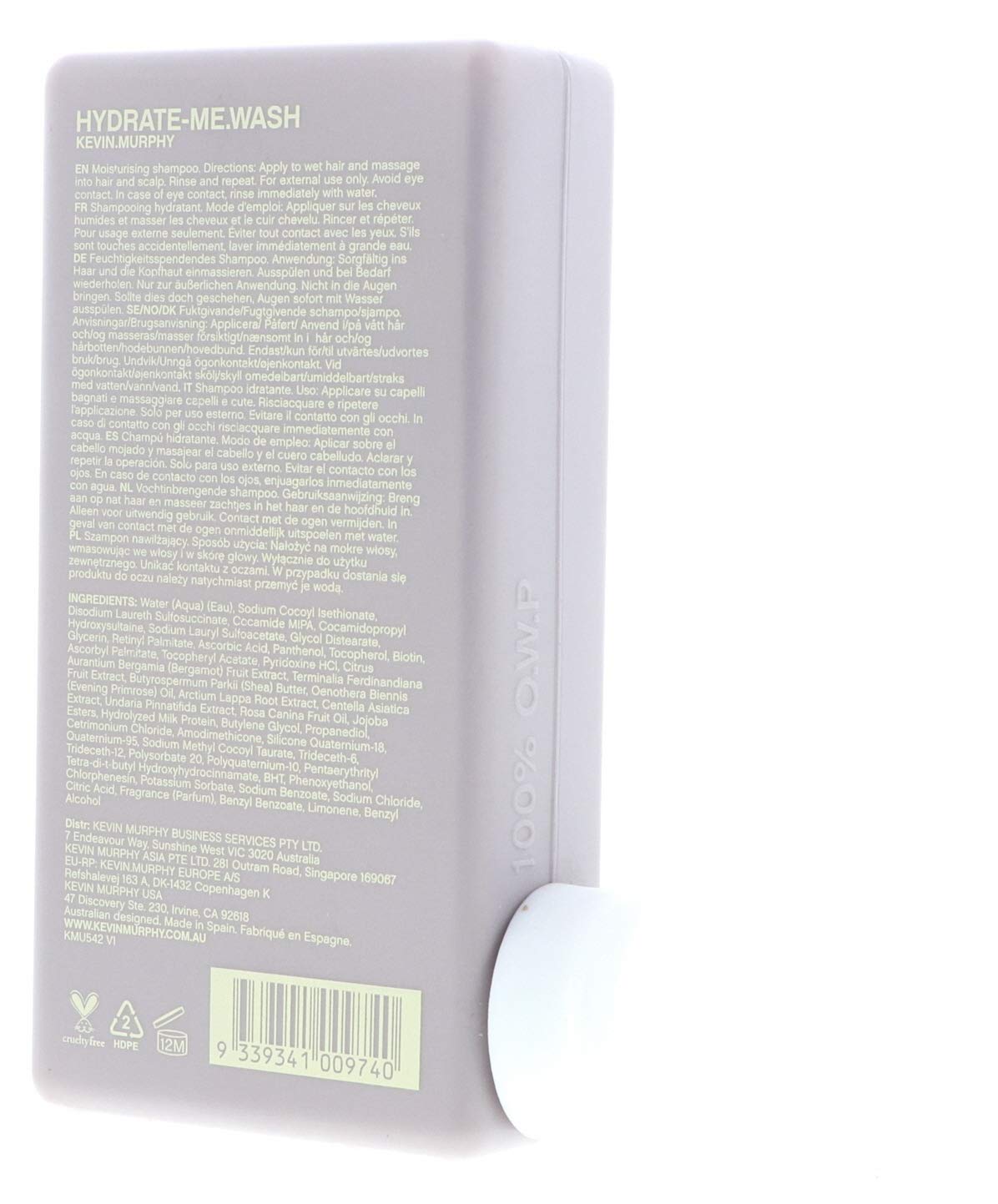 Kevin Murphy Hydrate Me Wash wet hair texture with moisture beads