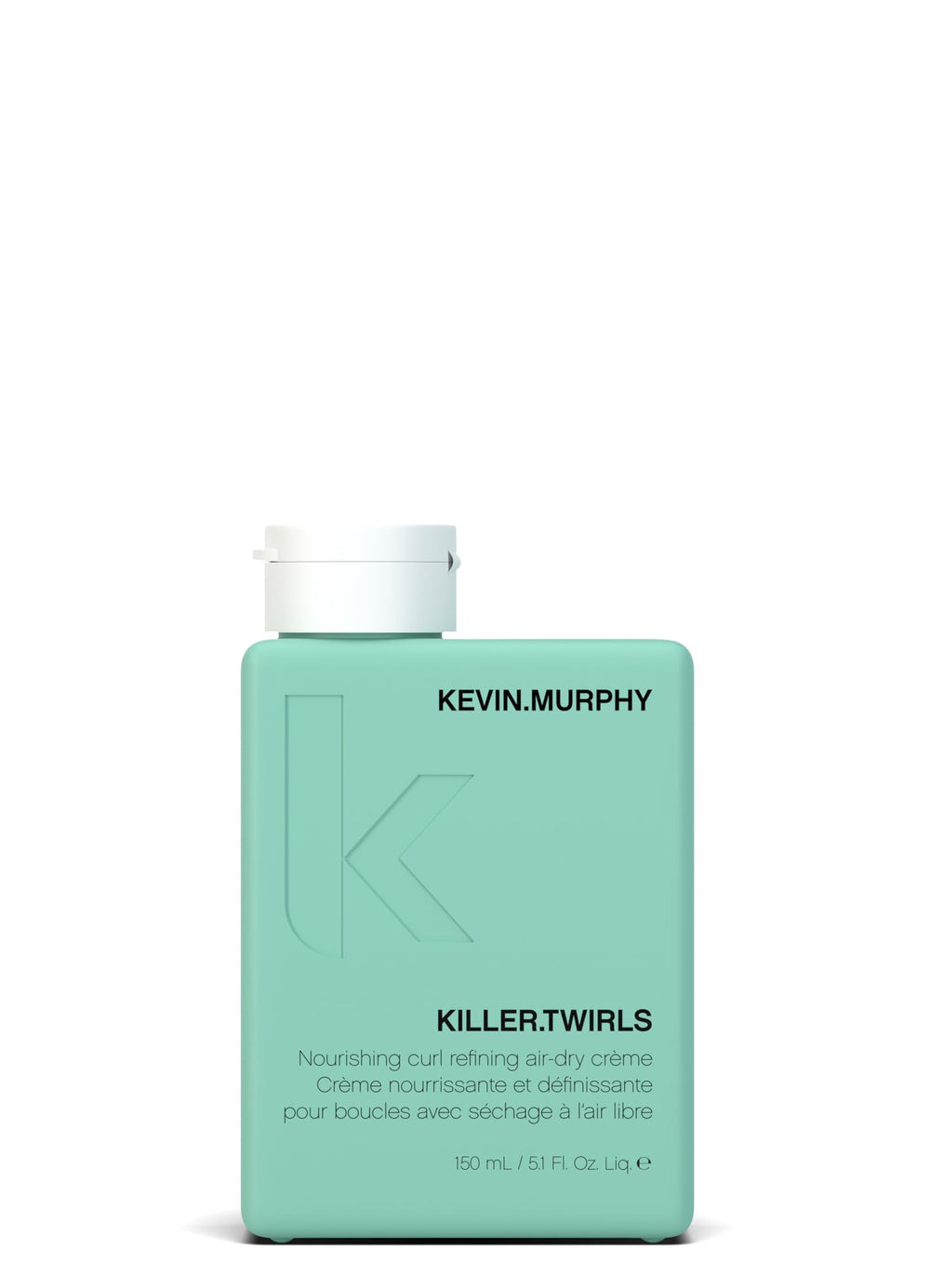 Kevin.Murphy Killer.Twirls bottle pour showcases curl-defining hydration with humidity resistance for defined, frizz-free curls.