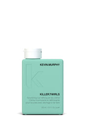 Kevin.Murphy Killer.Twirls bottle pour showcases curl-defining hydration with humidity resistance for defined, frizz-free curls.