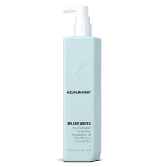 KEVIN.MURPHY KILLER.WAVES bottle closeup showing weightless curl definition for fine hair.