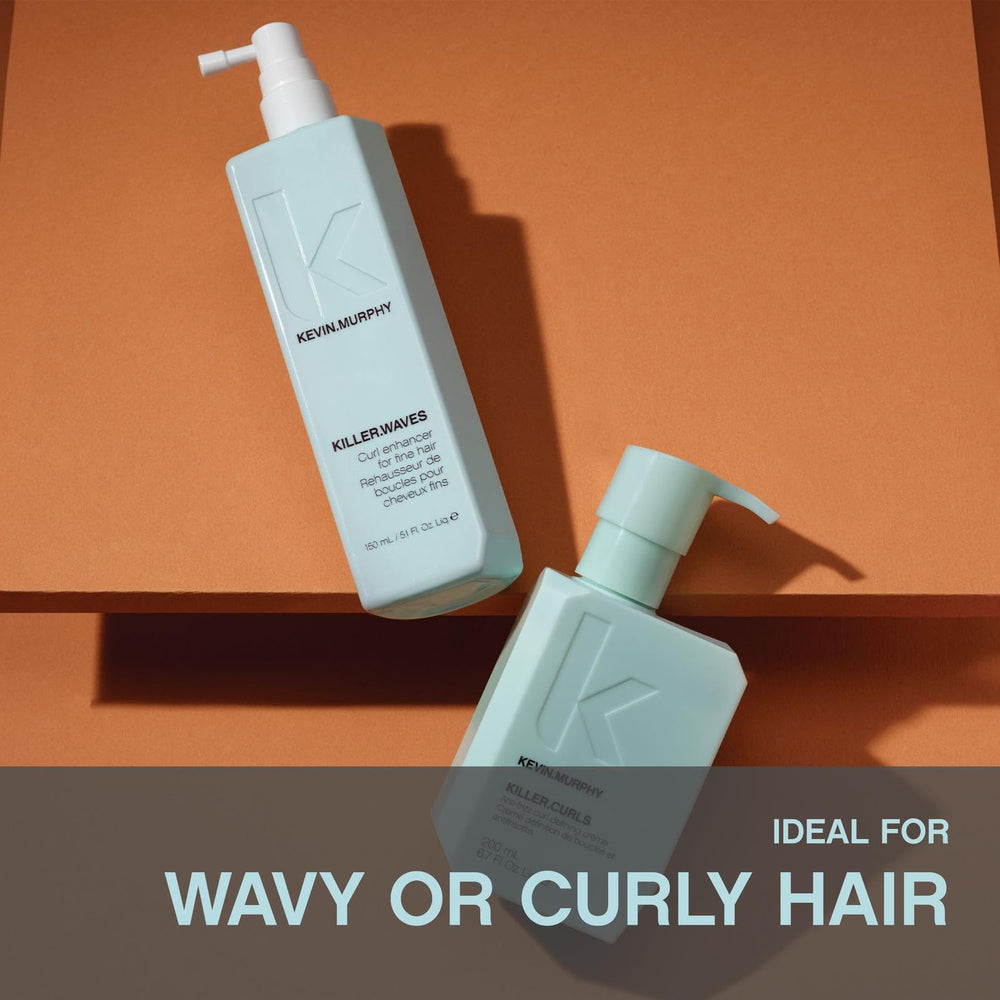 KEVIN.MURPHY KILLER.WAVES daily-use bottle ready for hassle-free morning styling.