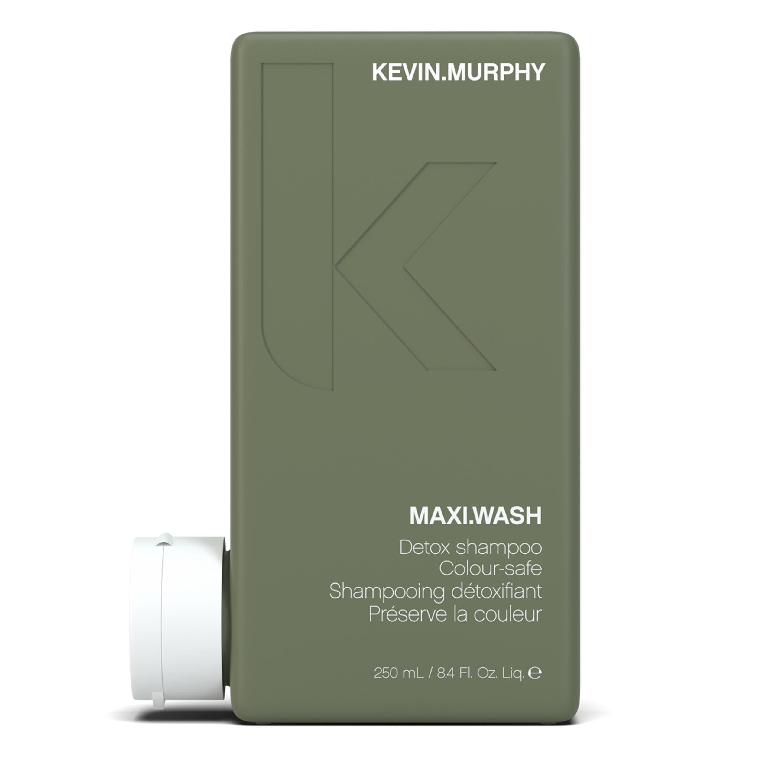 KEVIN.MURPHY Maxi.Wash bottle shows a colour-safe detox cleanse for vibrant hair.
