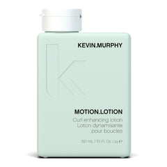 KEVIN.MURPHY MOTION.LOTION bottle closeup highlights weightless curl enhancement for fine hair