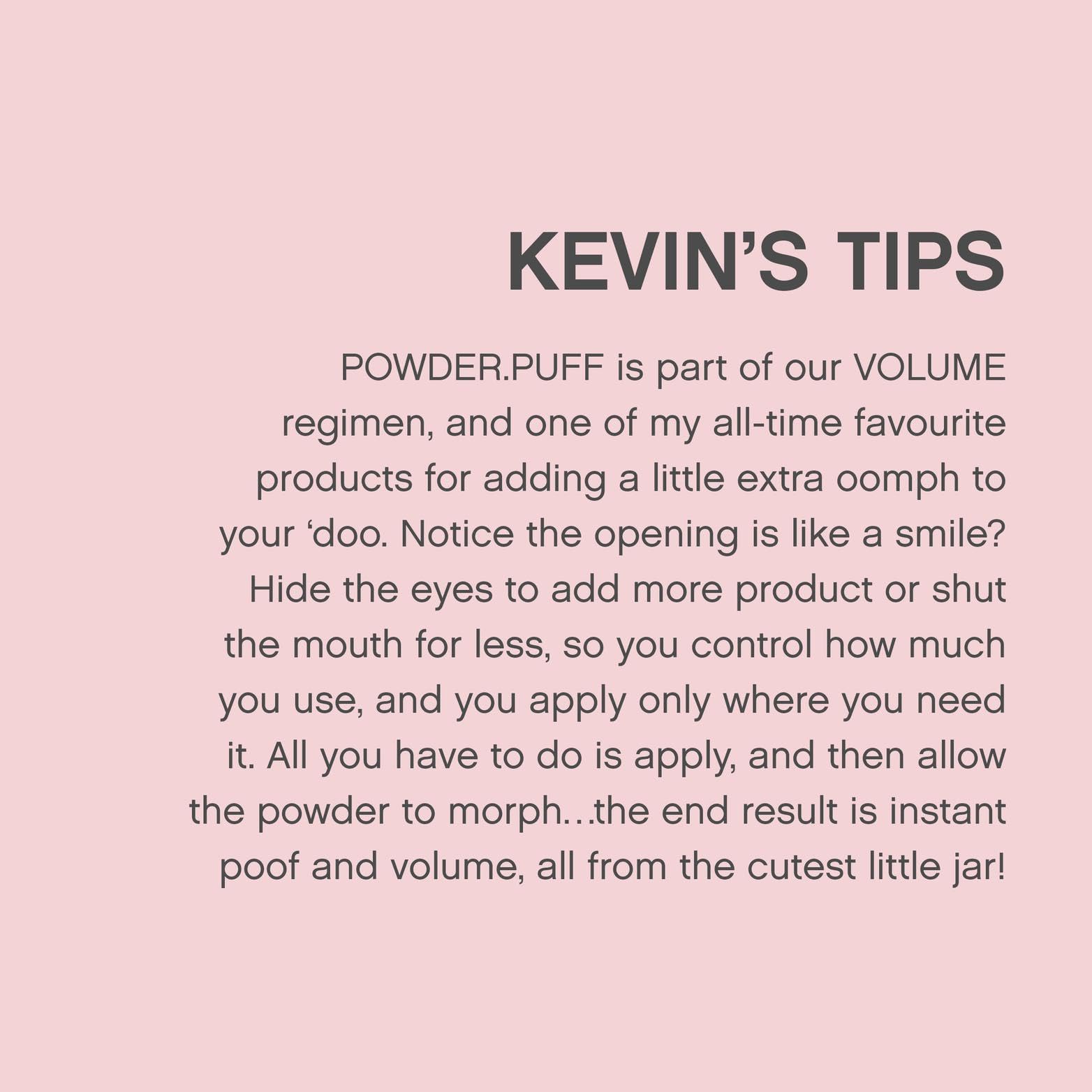 Kevin Murphy Powder Puff before-after captures visible texture gain and lift