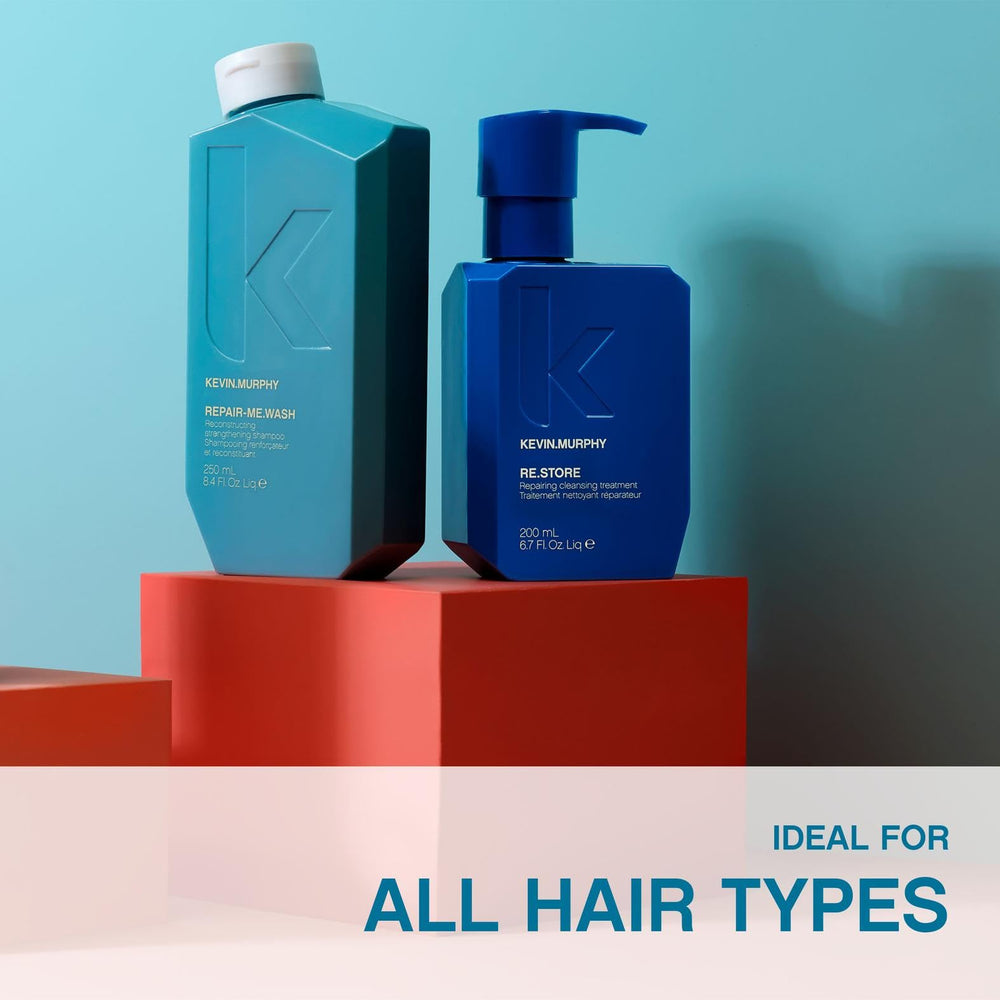Kevin.Murphy RE.STORE bottle in shower, ideal third-step repair for hair