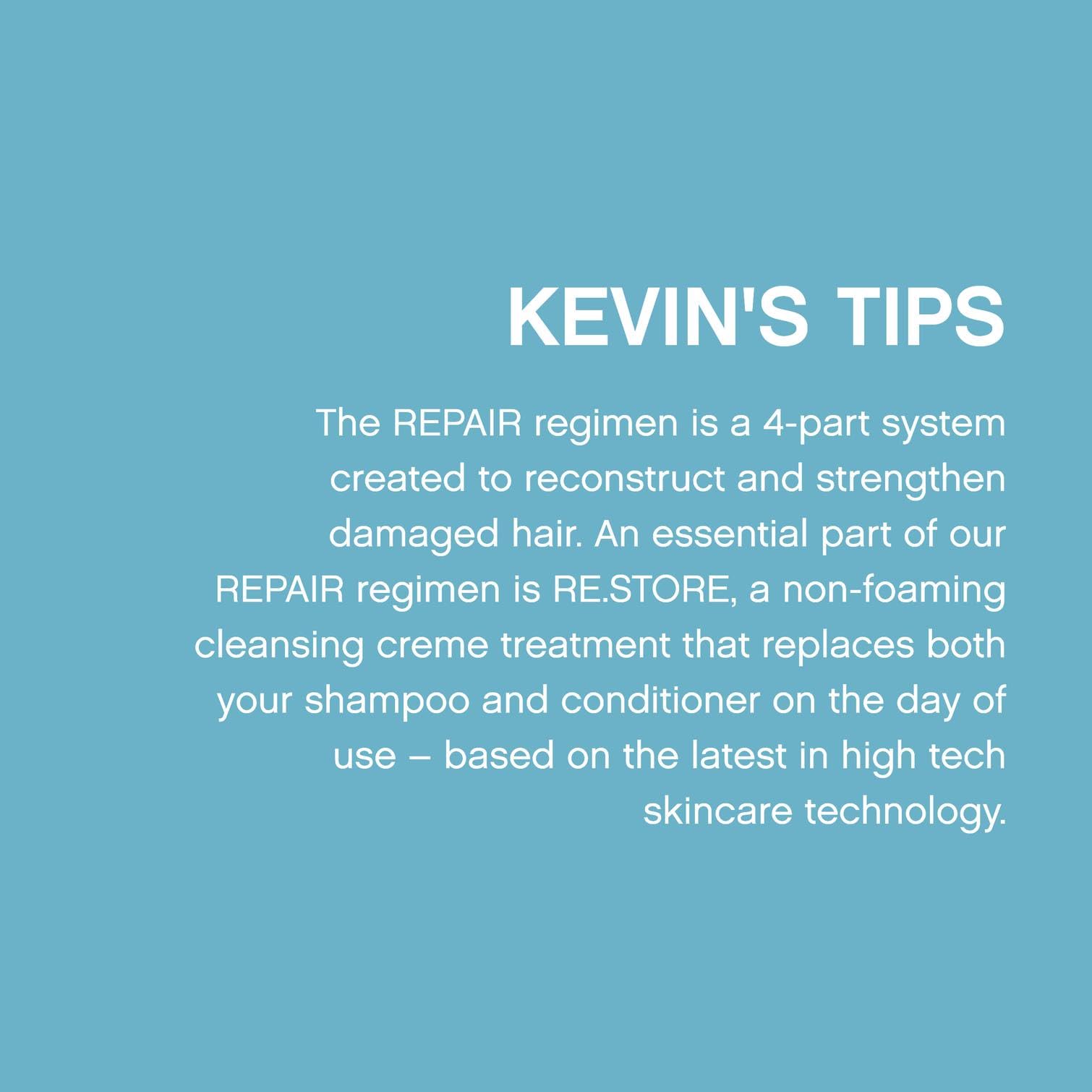 Kevin.Murphy RE.STORE after-use hair looks silky and manageable
