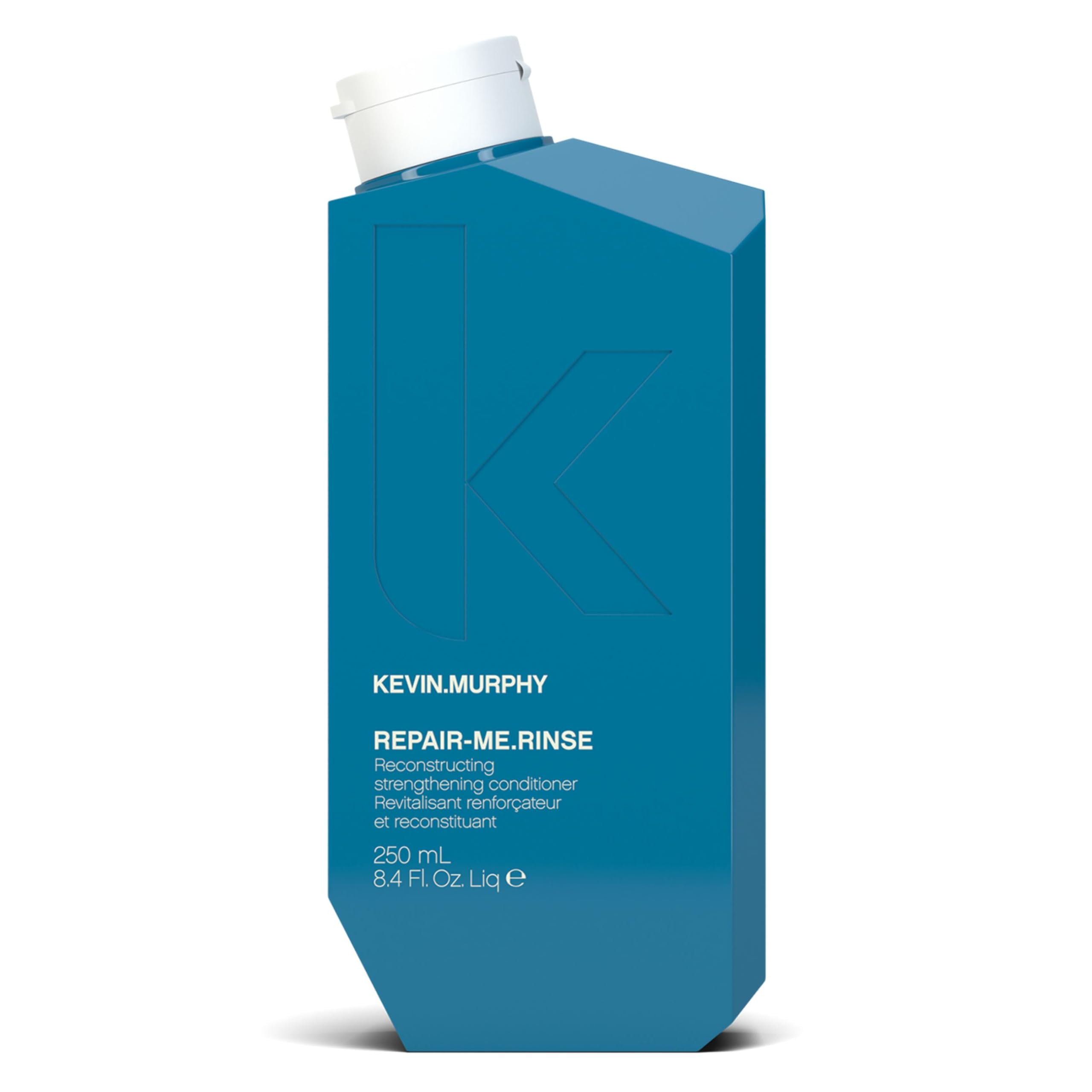 Kevin.Murphy REPAIR-ME.RINSE bottle demonstrates sulfate-free repair benefits