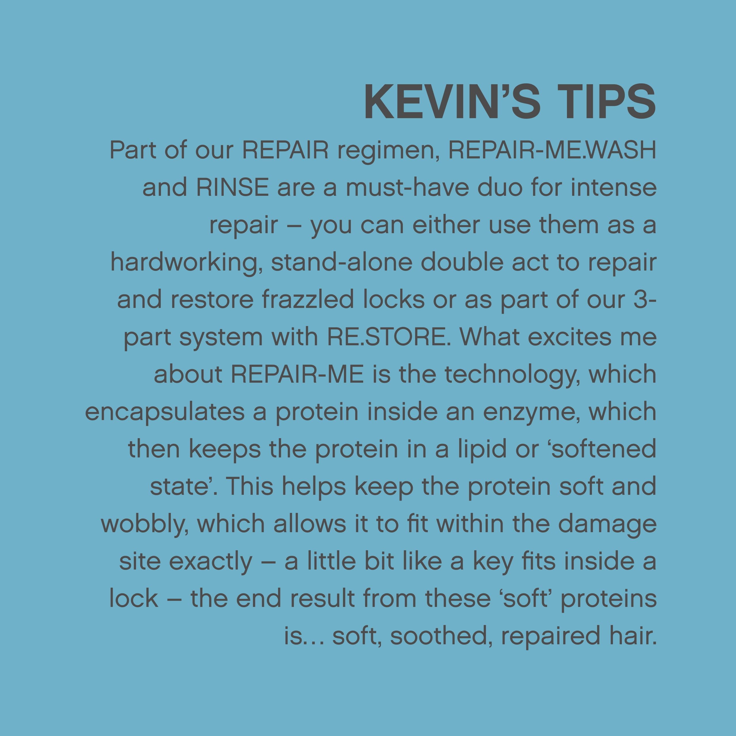 Kevin.MURPHY Repair-Me Wash bamboo extract close-up for soothing hydration.