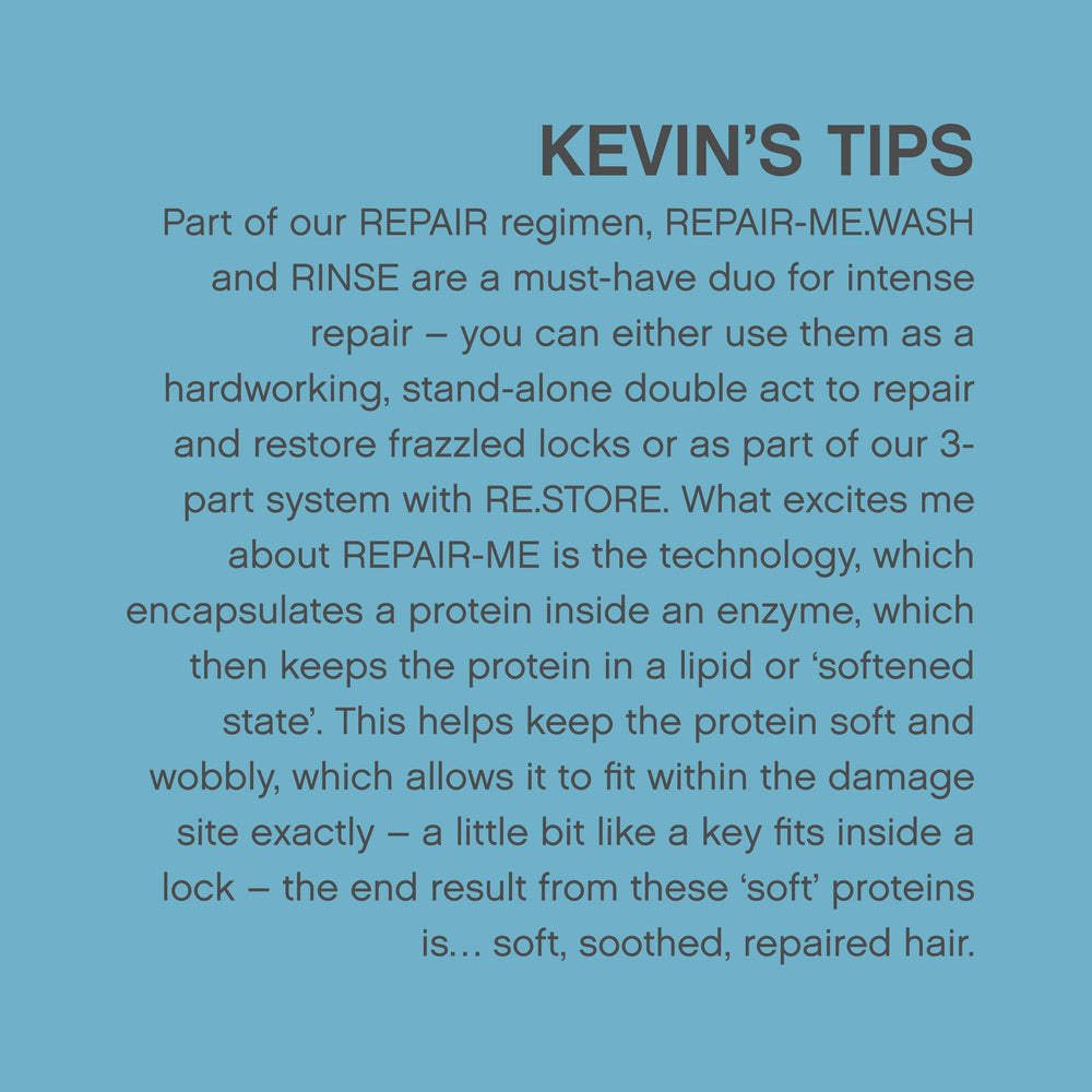Kevin.MURPHY Repair-Me Wash bamboo extract close-up for soothing hydration.