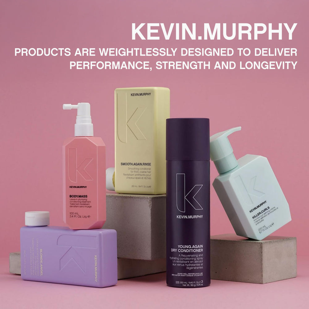 Kevin.MURPHY Repair-Me Wash post-use hair with shine on towel-dried hair.