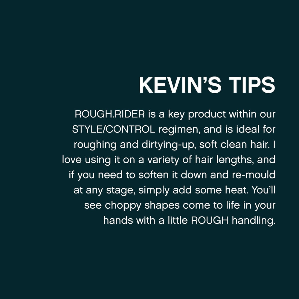 Kevin Murphy Rough.Rider clay golden-bamboo seals ends for added resilience.