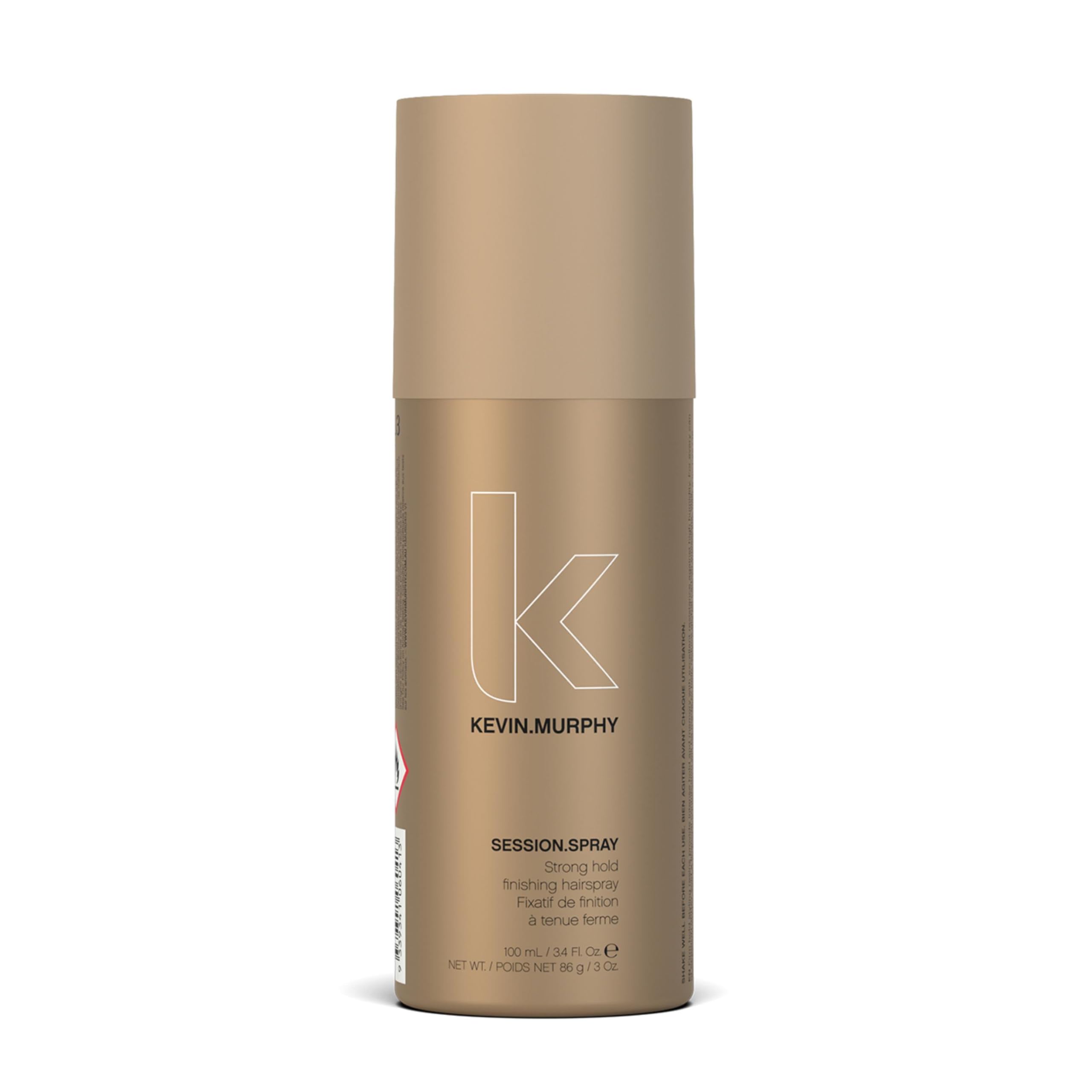 KEVIN.MURPHY SESSION.SPRAY bottle angled showing strong hold.