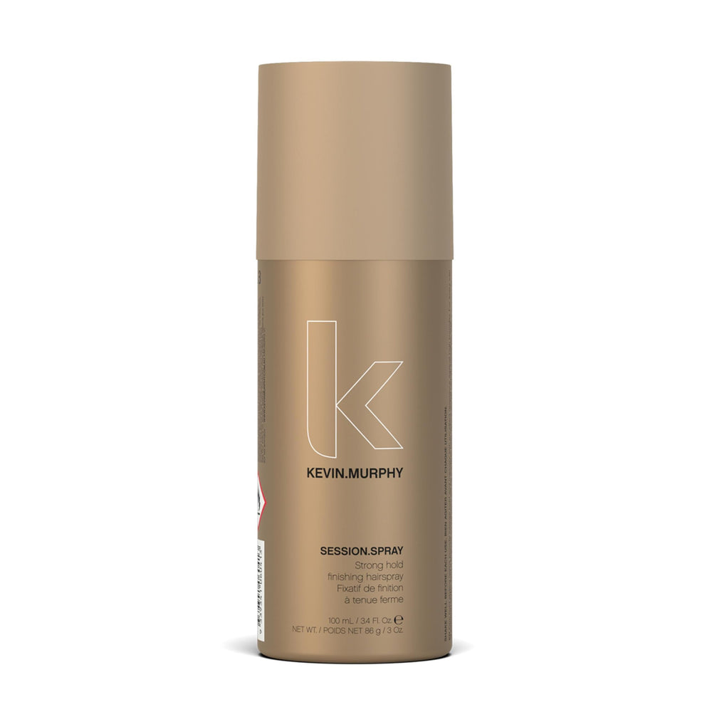 KEVIN.MURPHY SESSION.SPRAY bottle angled showing strong hold.