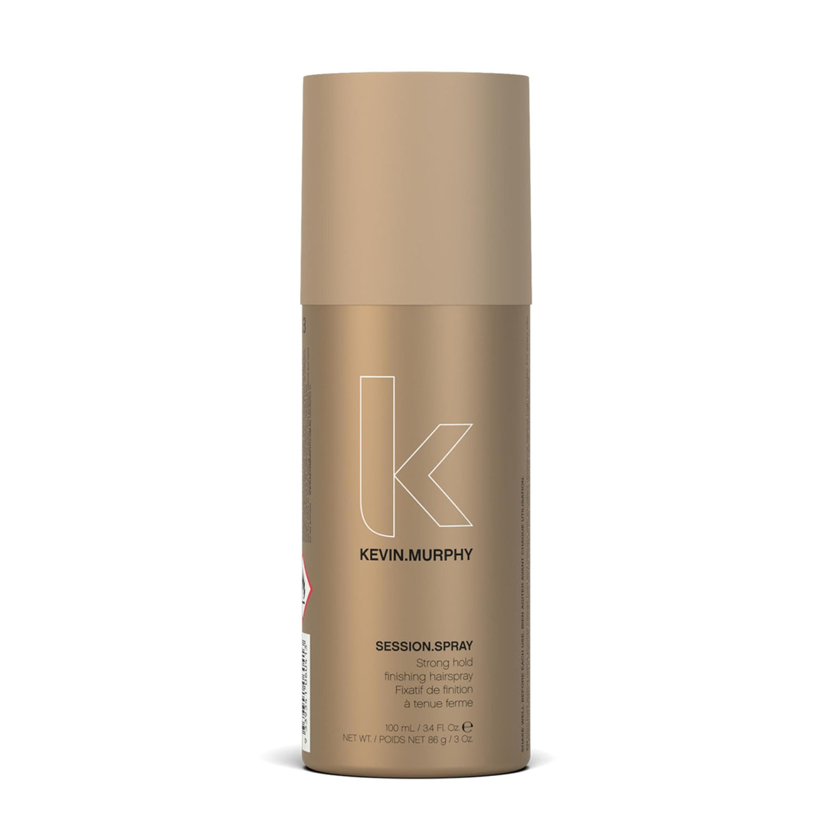 KEVIN.MURPHY SESSION.SPRAY bottle angled showing strong hold.