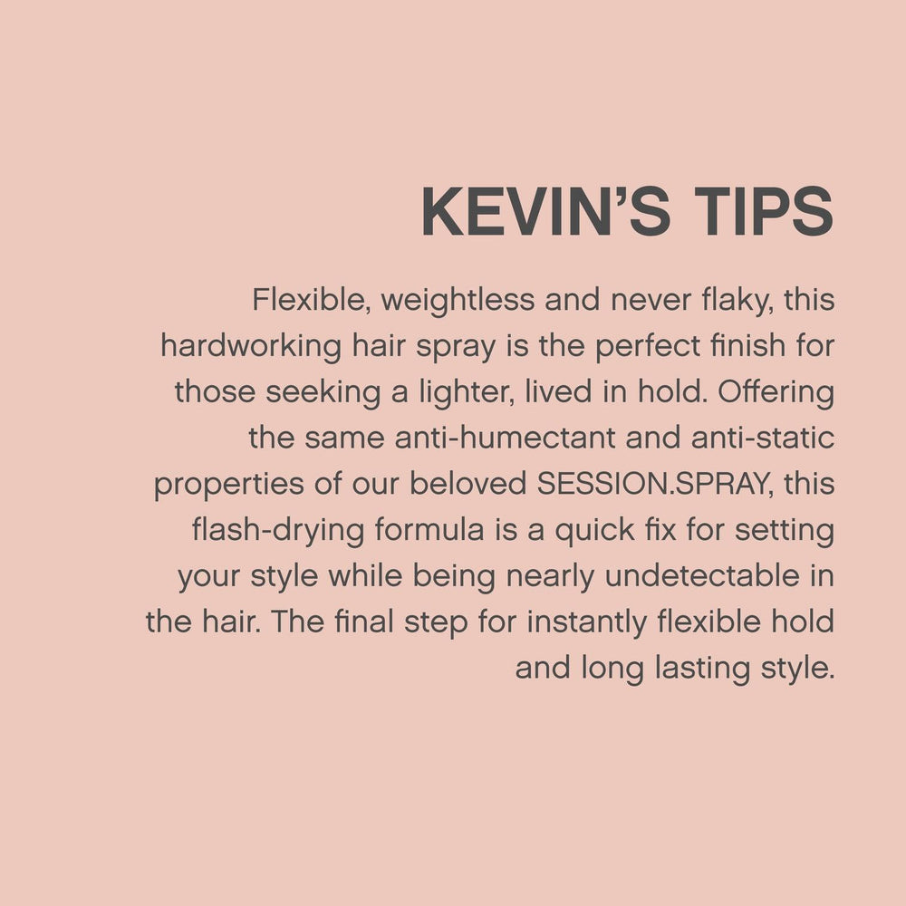 KEVIN.MURPHY SESSION.SPRAY FLEX botanic Elasticity Blend supports elasticity and moisture