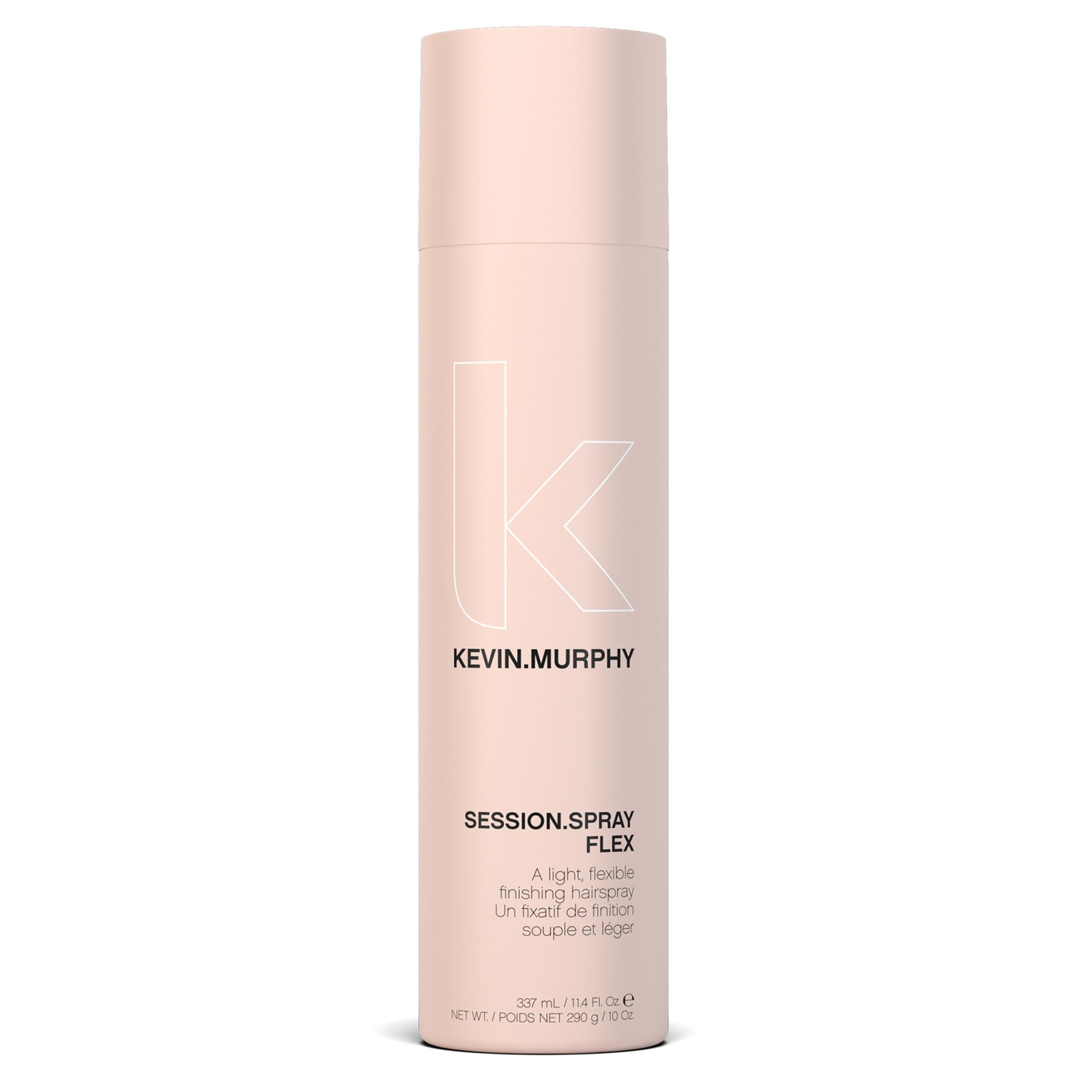 KEVIN.MURPHY SESSION.SPRAY FLEX bottle ready for lightweight finish on all hair types