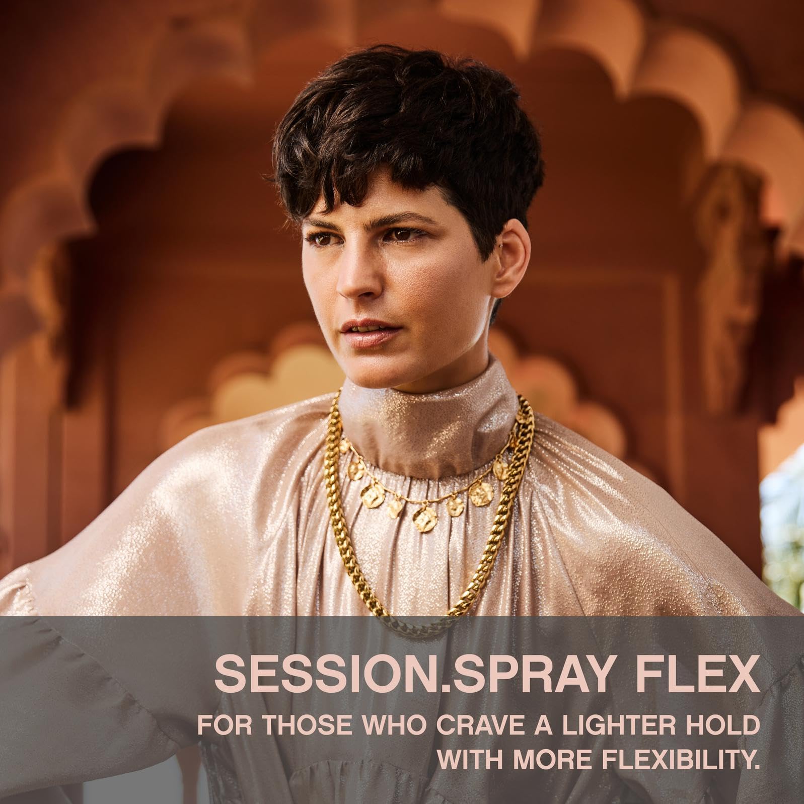 KEVIN.MURPHY SESSION.SPRAY FLEX mist application showing even spray and flexible hold